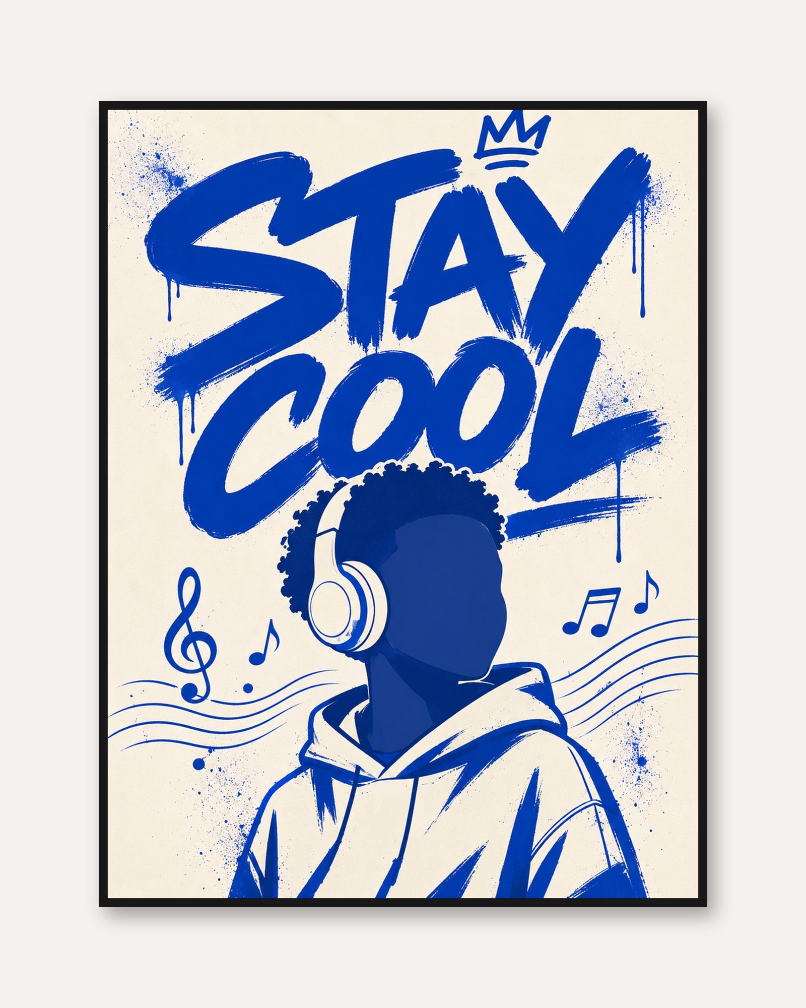 Black Boy Typography Print - framed