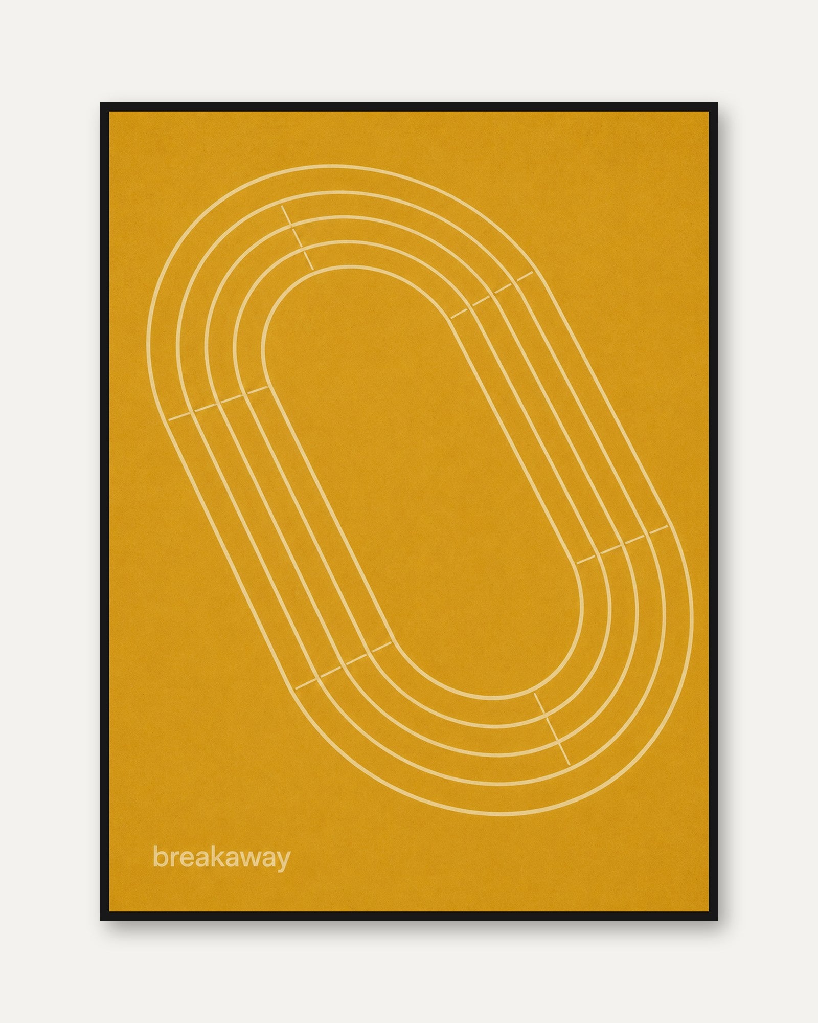 Minimalist Geometric Poster – Abstract Line Art - framed