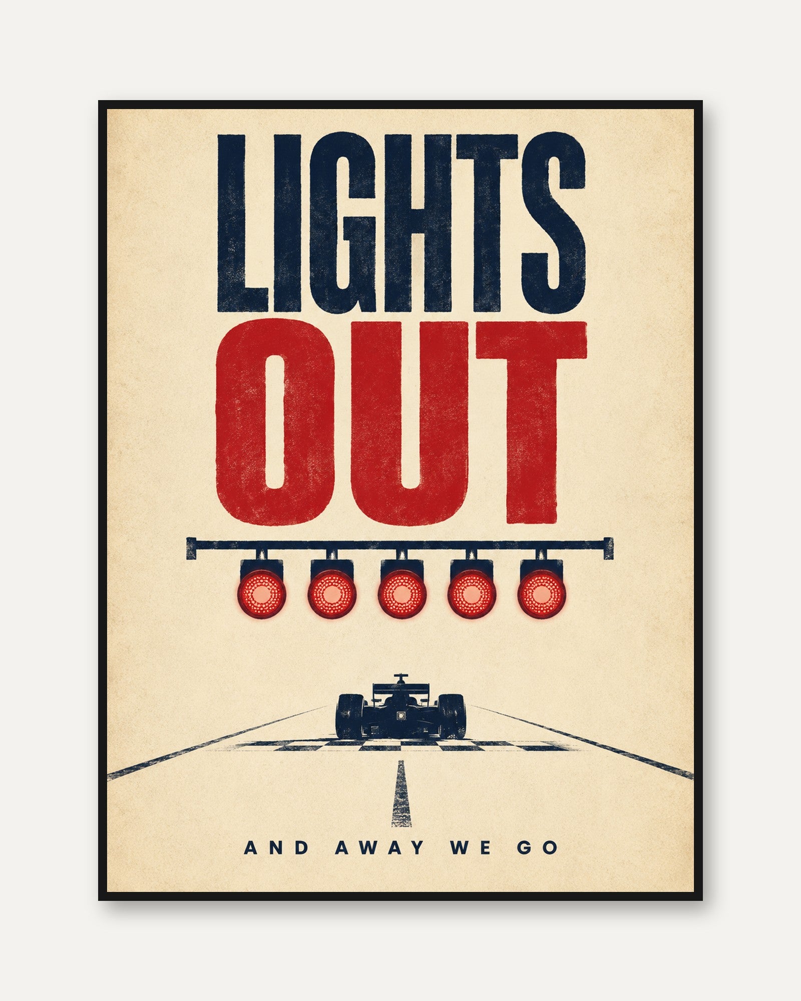 Racing Wall Art – Motorsport Print - framed