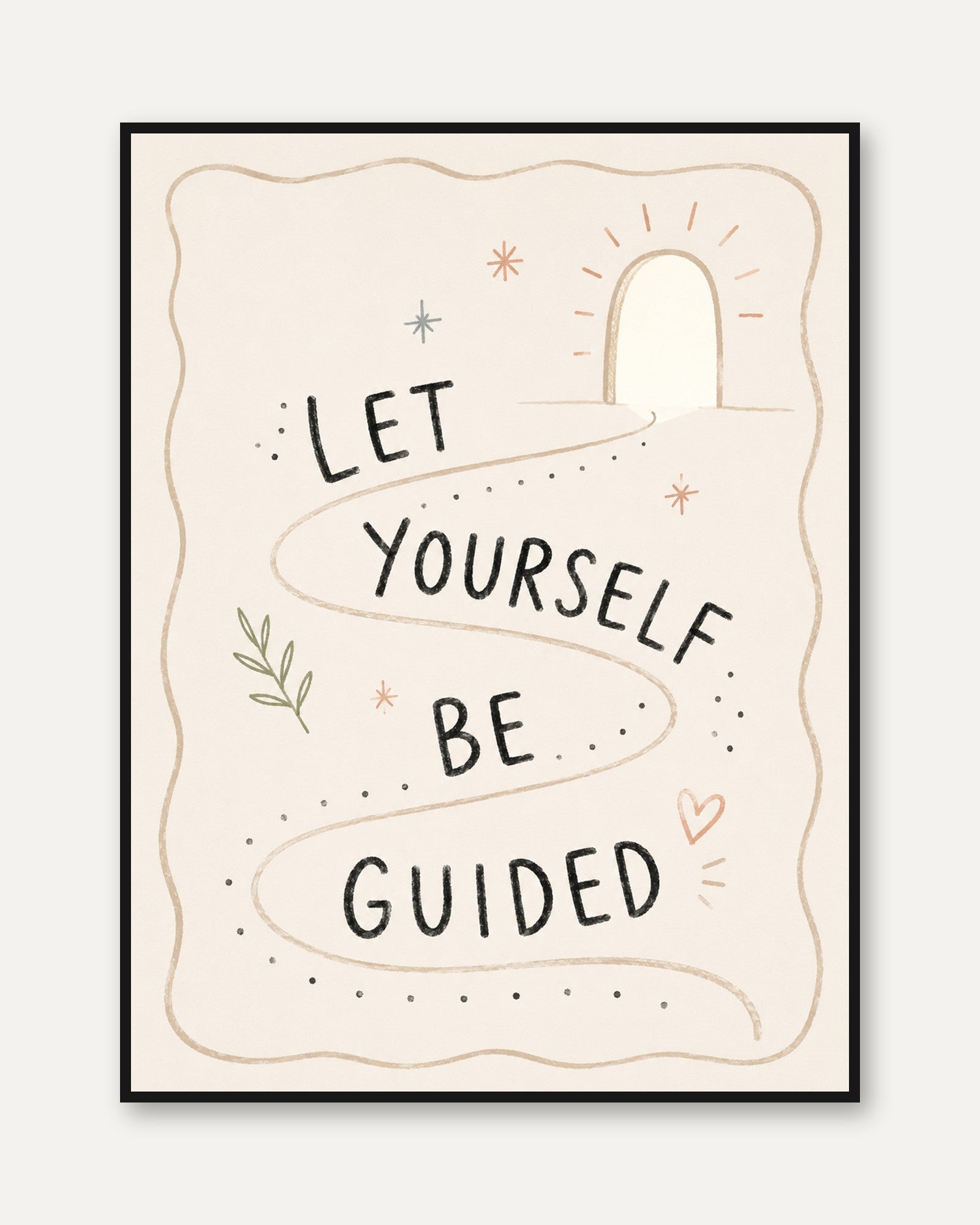 Motivational Quote Print - framed