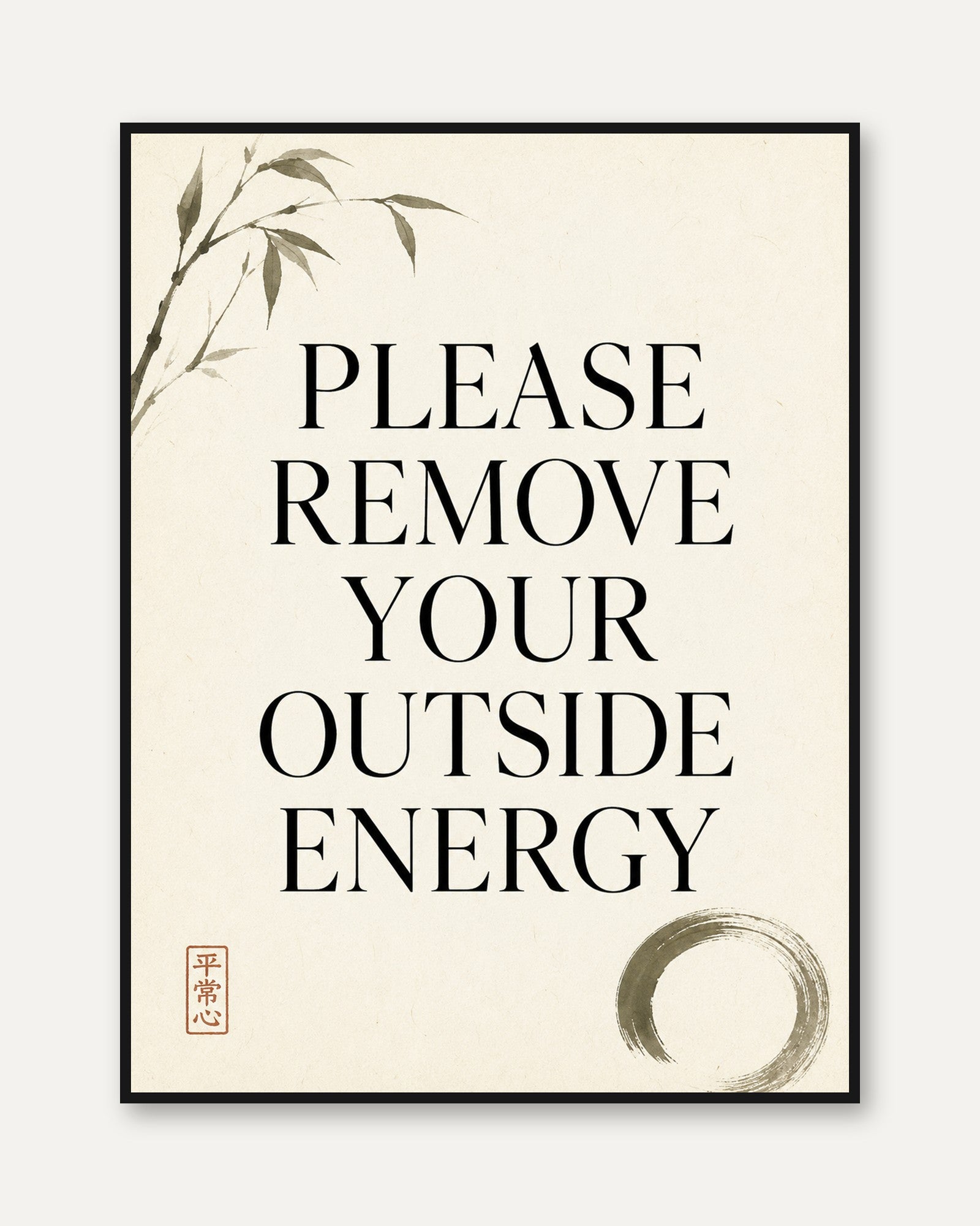 Entryway Wall Art – Remove Shoes Sign - framed