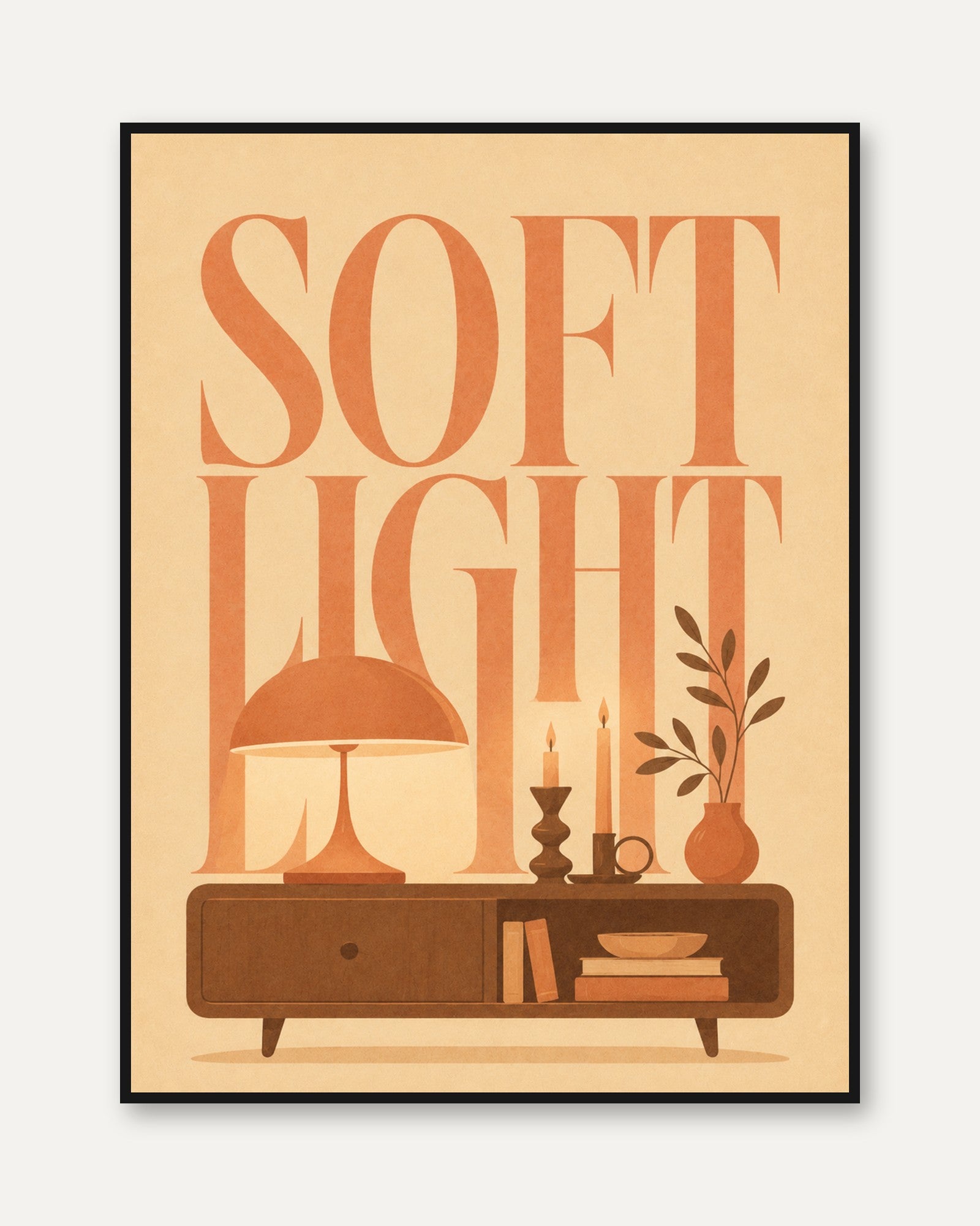 Retro Mid-Century Wall Art - framed