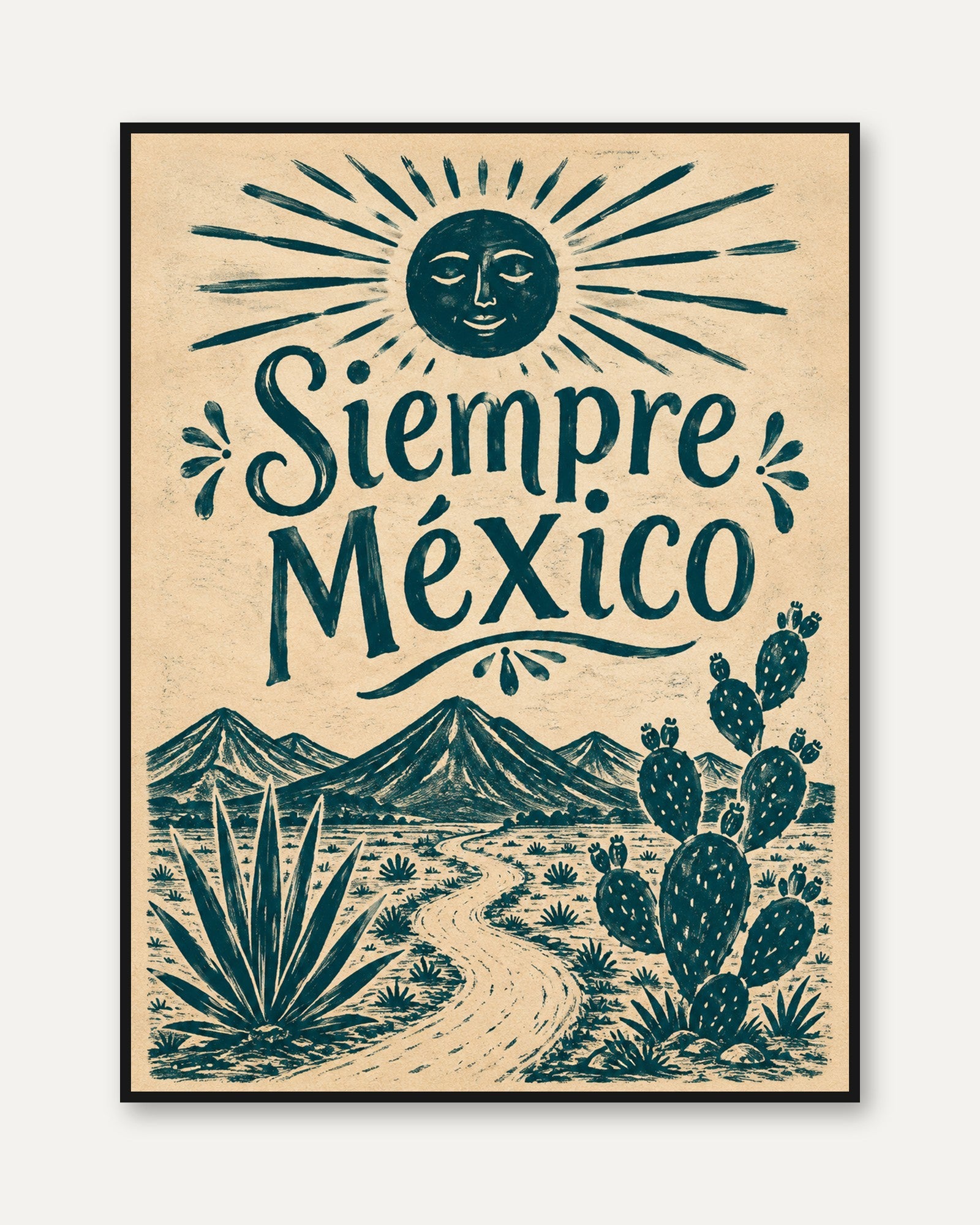 Mexico Travel Poster - framed