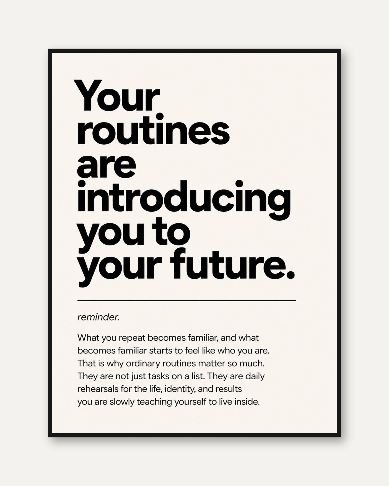 Self-Improvement Print - framed