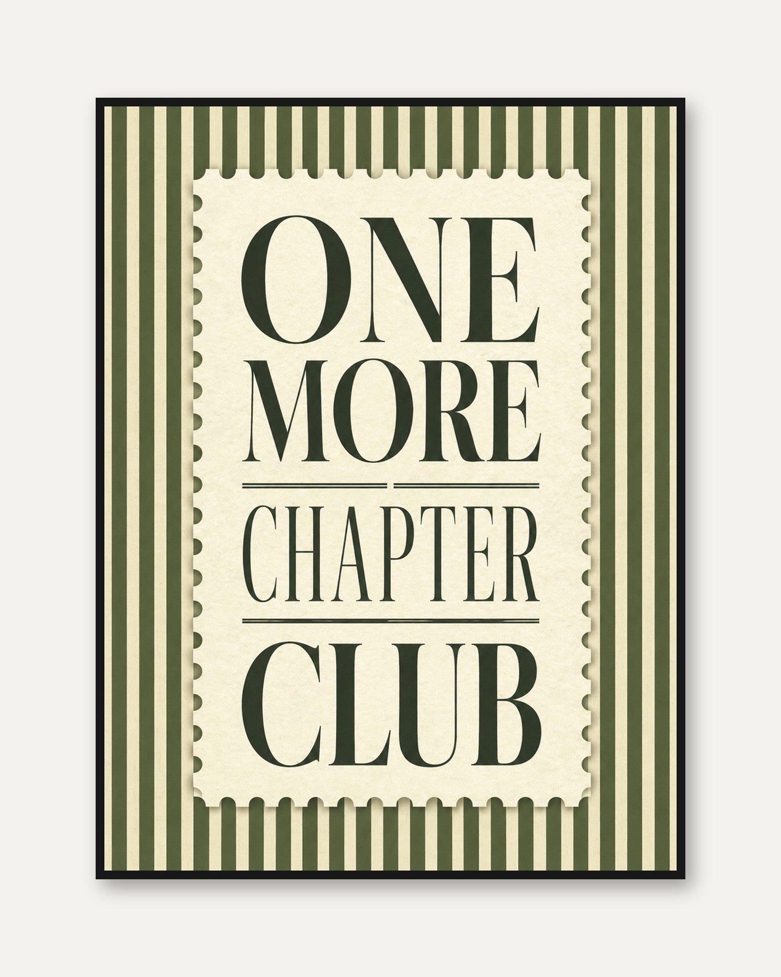 Book Club Wall Art – One More Chapter Print - framed