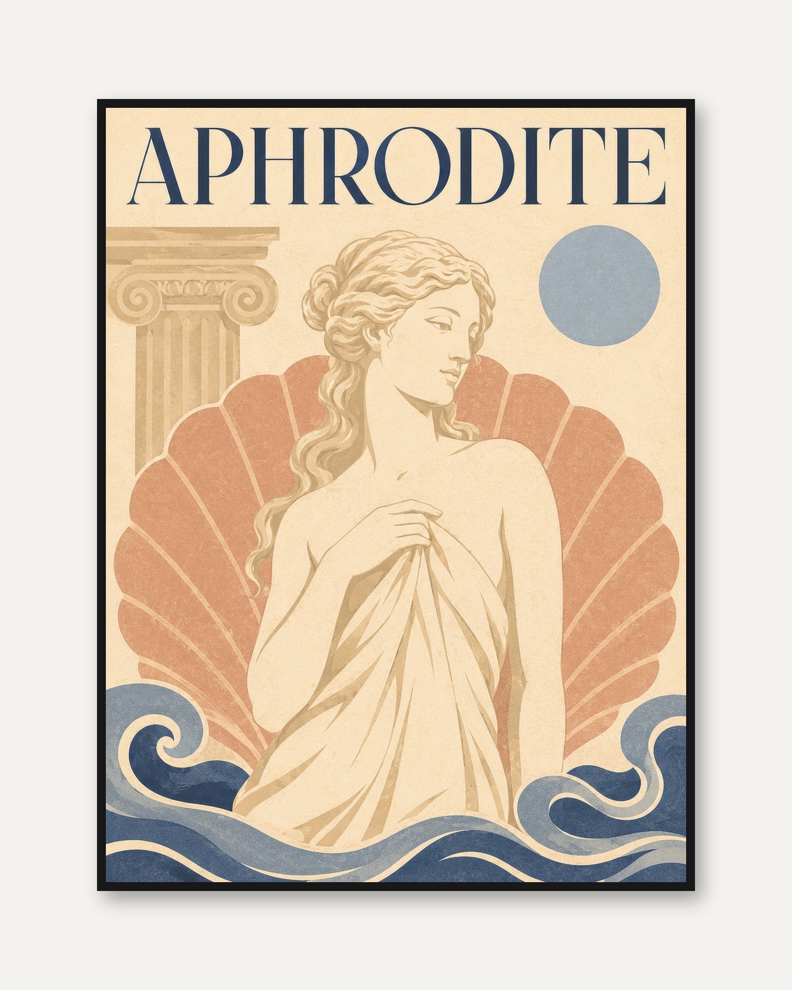 Greek Mythology Poster – Aphrodite Art Print - framed