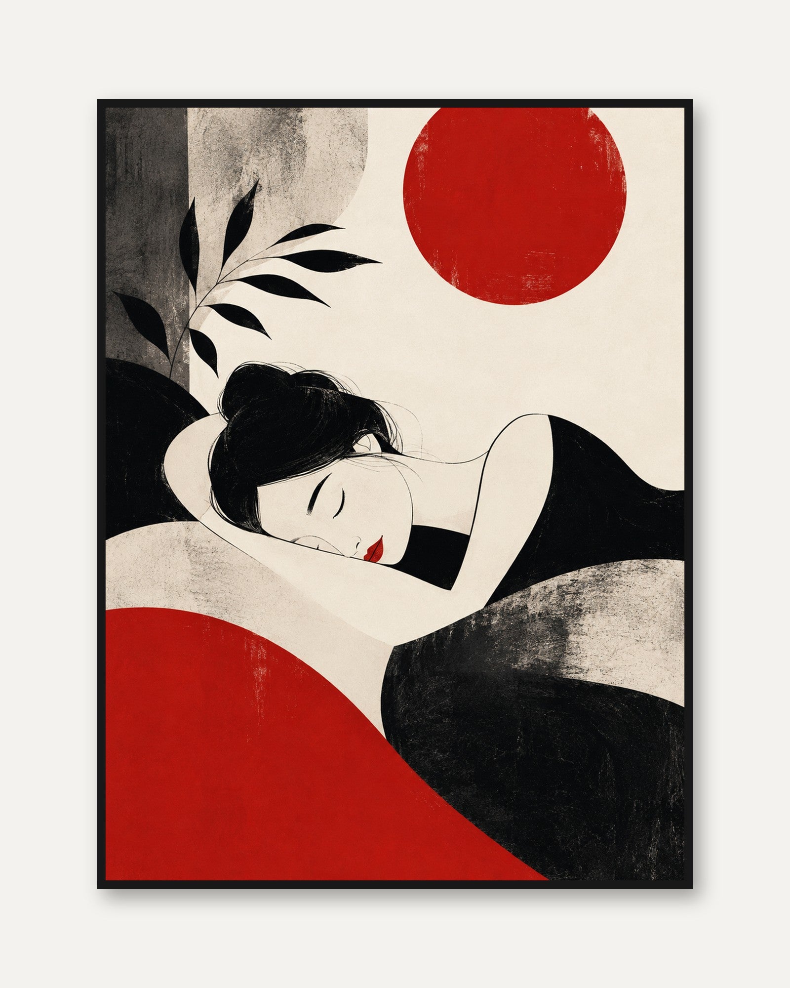Minimalist Woman Print - framed