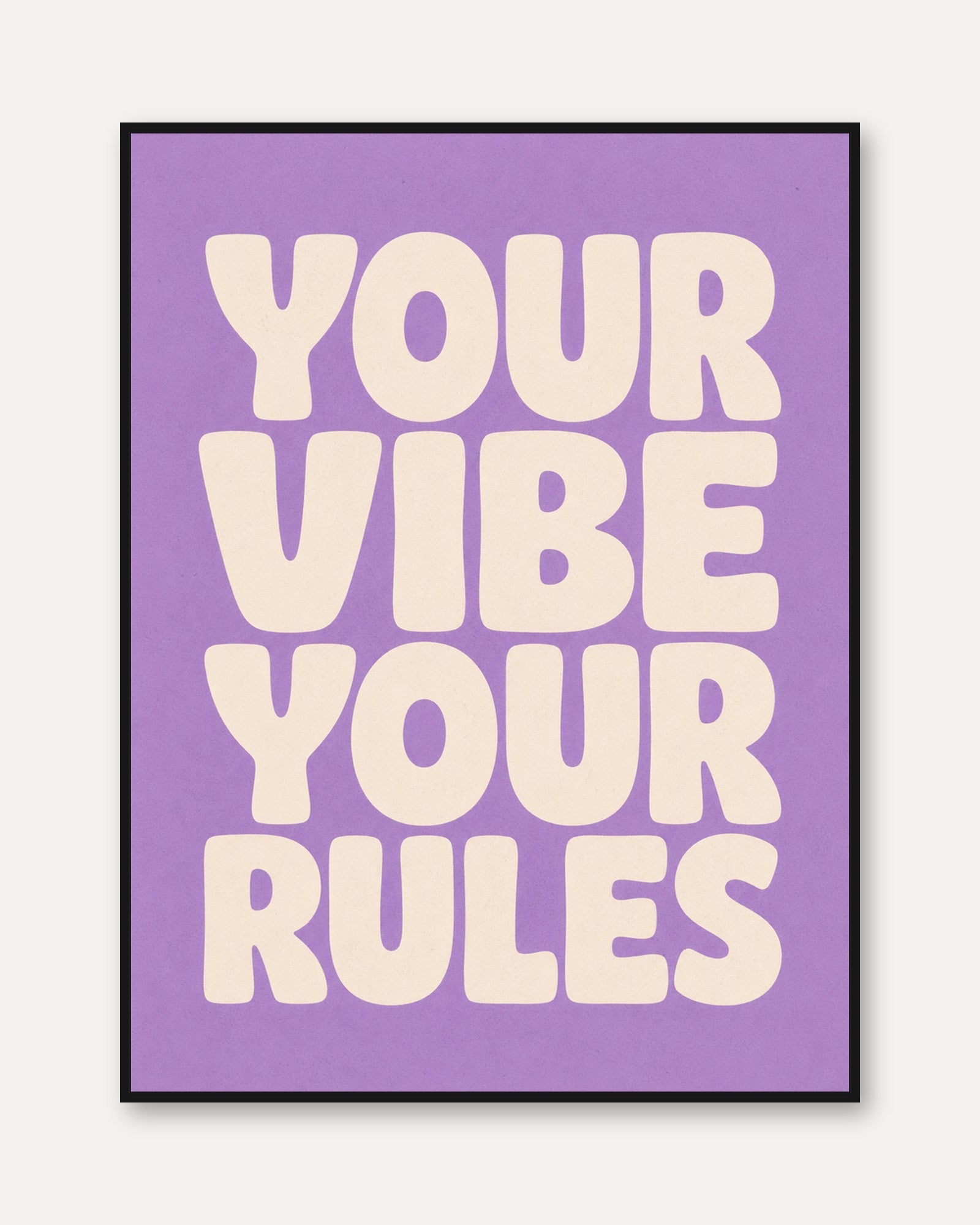 Purple Motivational Poster - framed