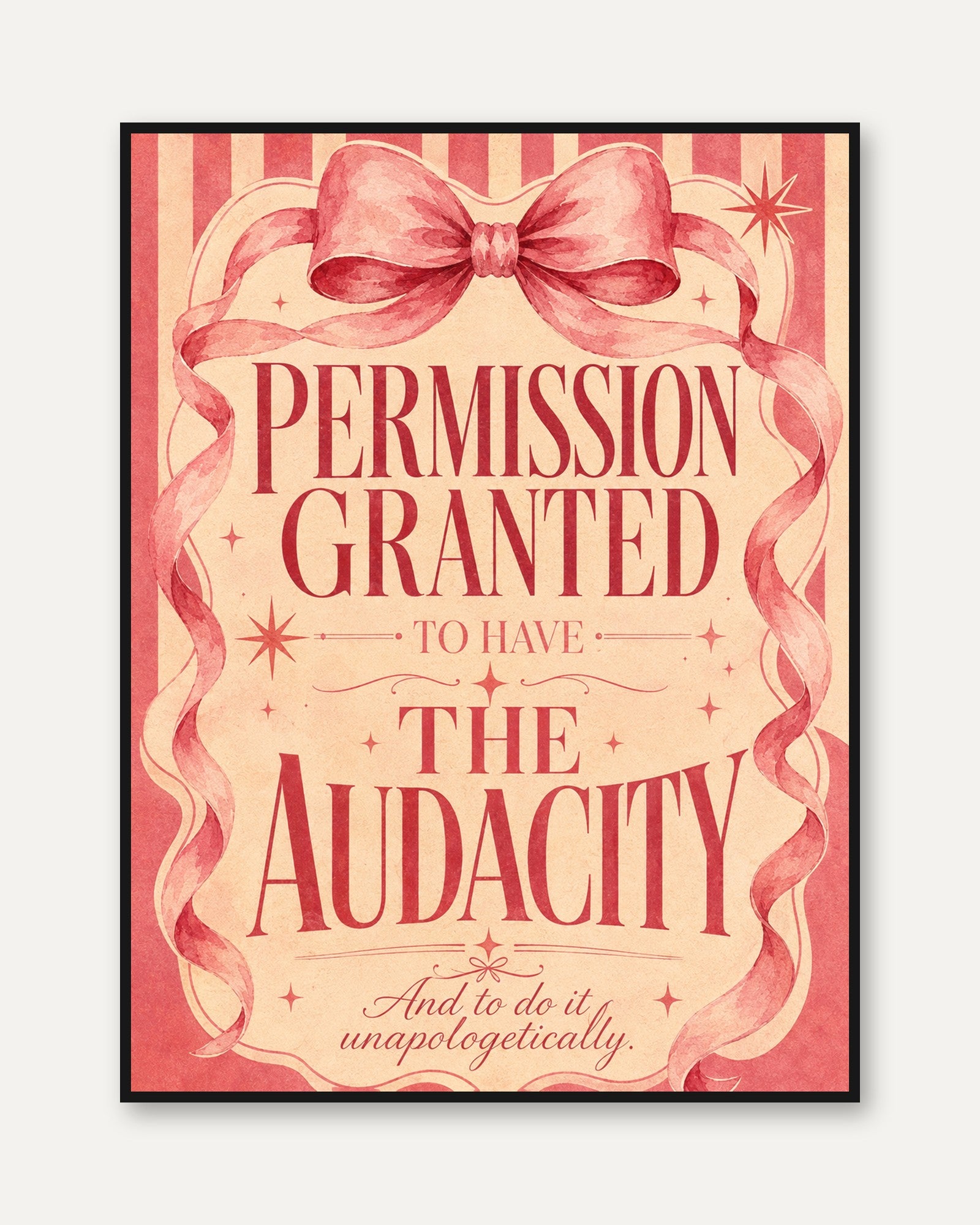 Permission Granted Print - framed