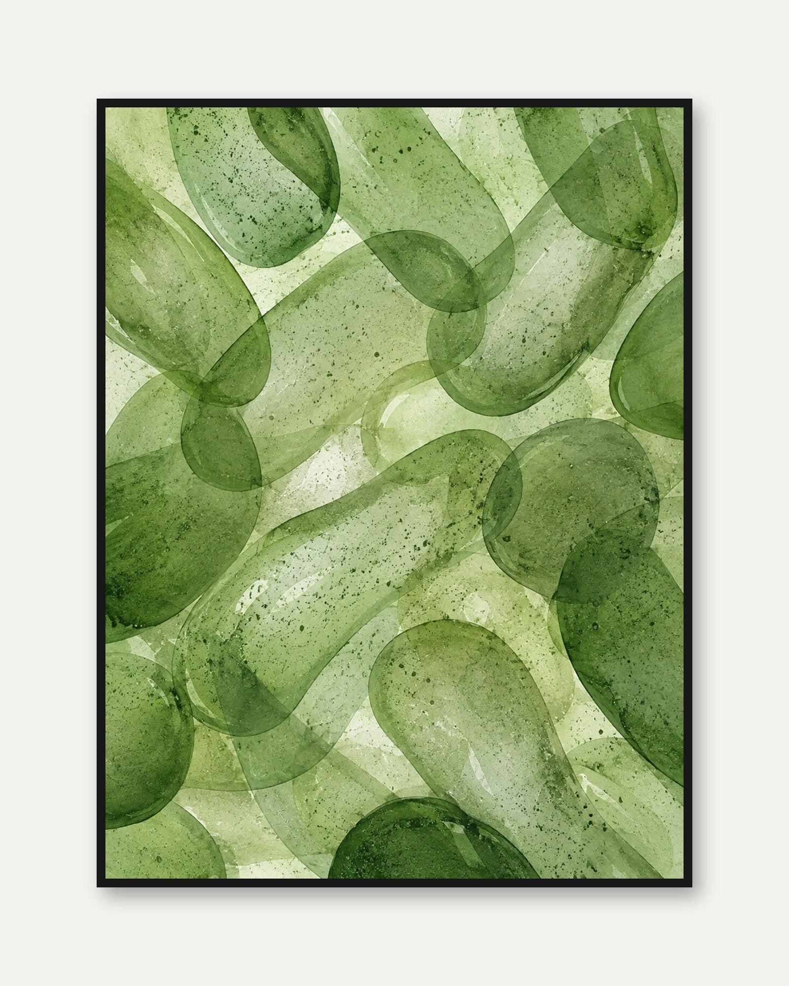 Eucalyptus Leaf Print – Green Botanical Wall Art - framed