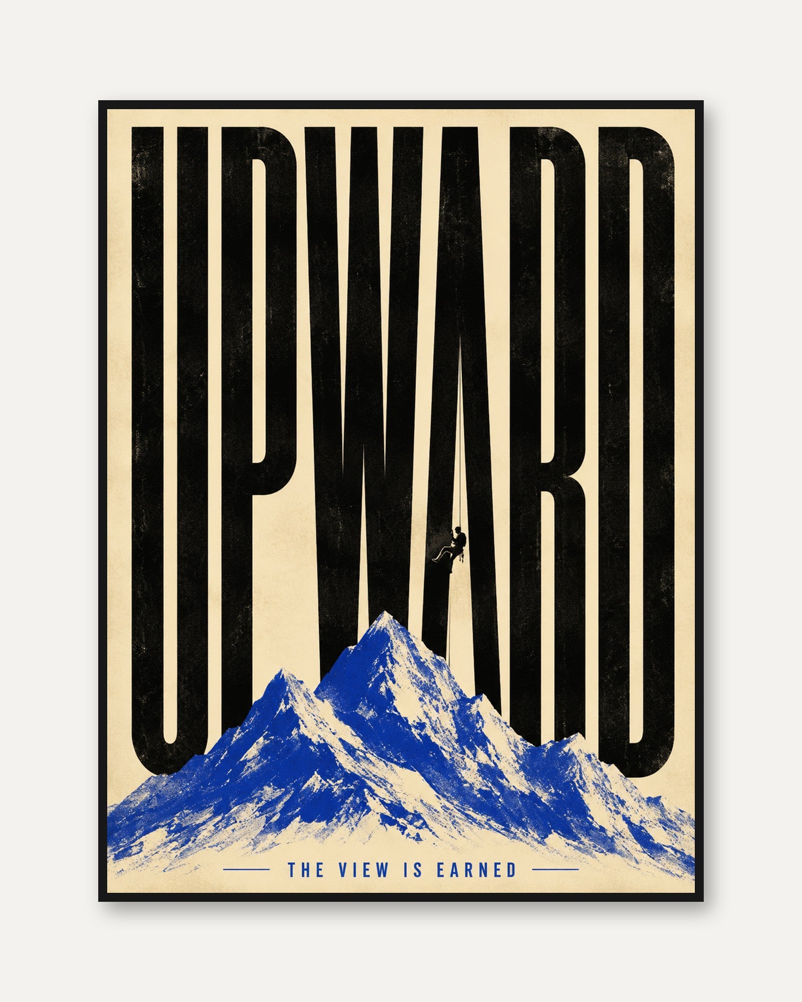 Mountain Climbing Poster - framed