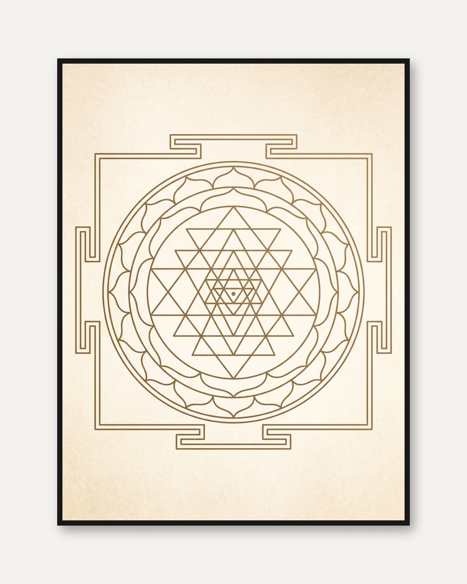 Yoga Poster - framed