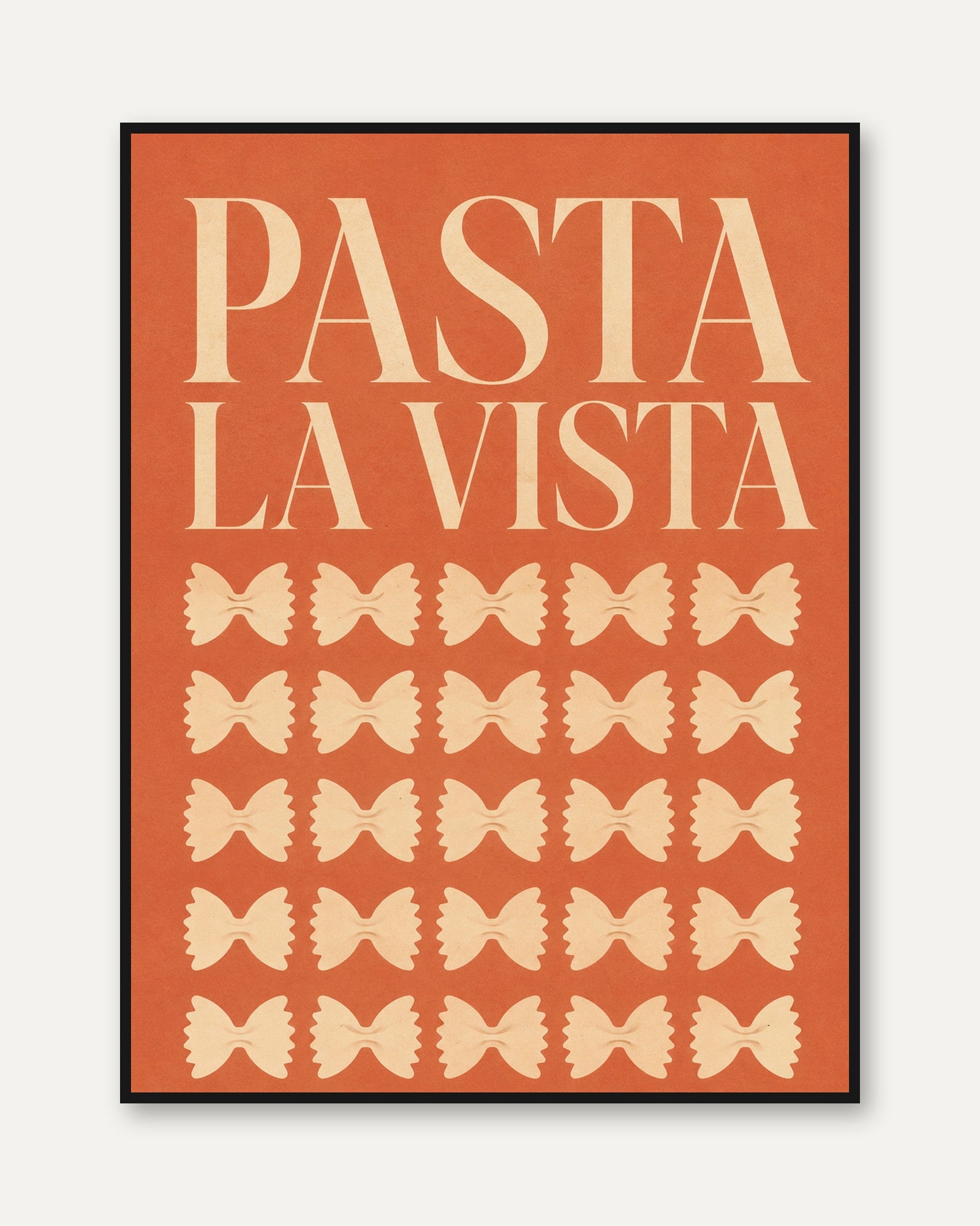 Italian Kitchen Print – Pasta La Vista - framed