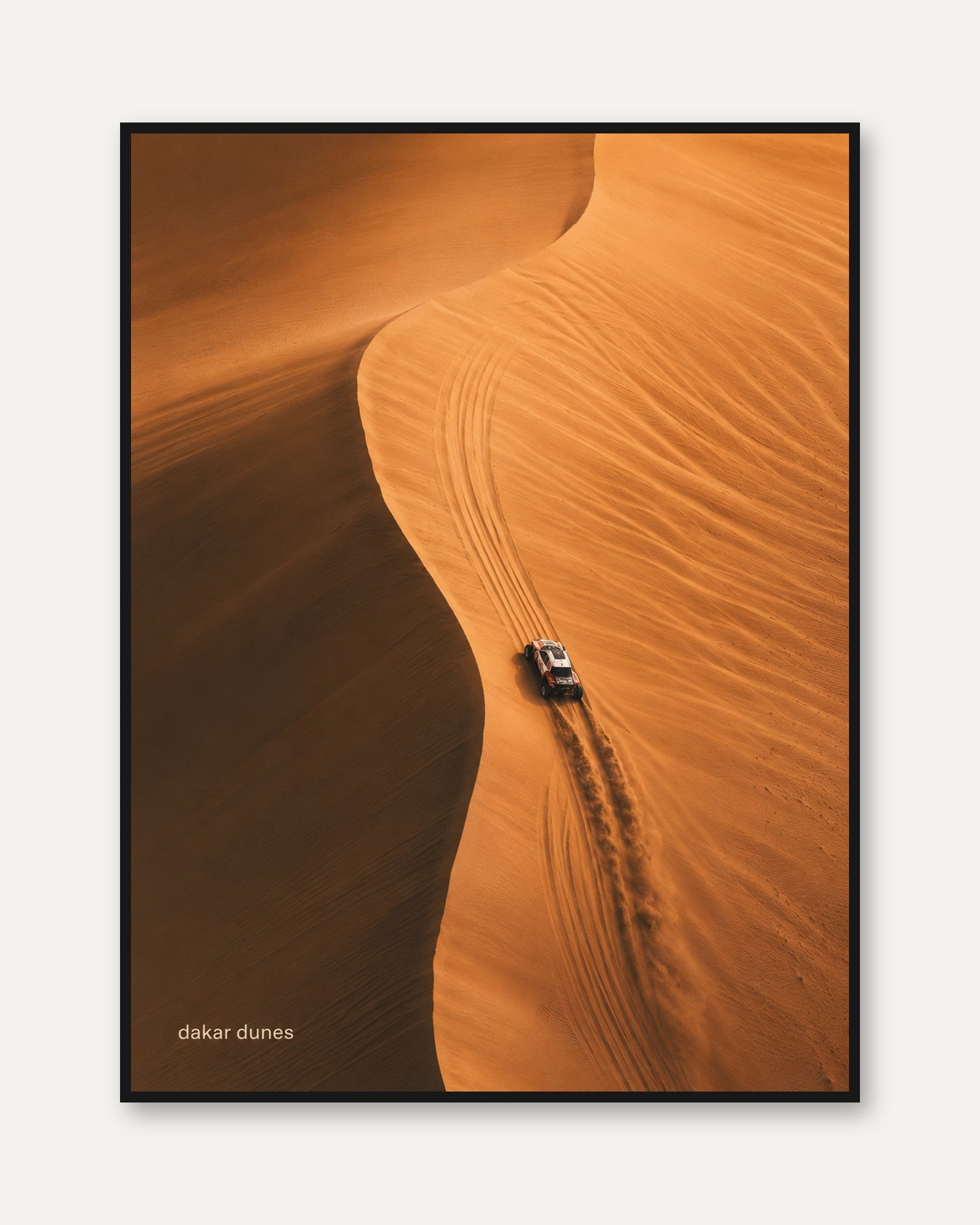Desert Landscape Wall Art – Sand Dunes Print - framed
