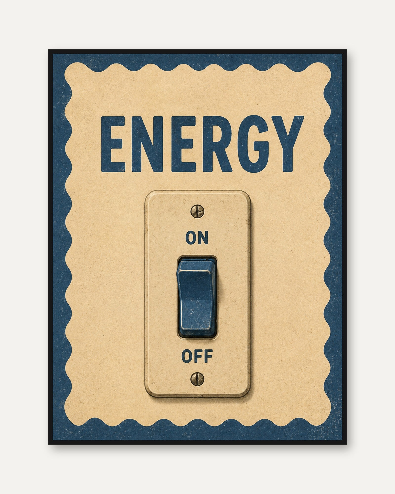 Motivational Wall Art – Energy Quote Print - framed