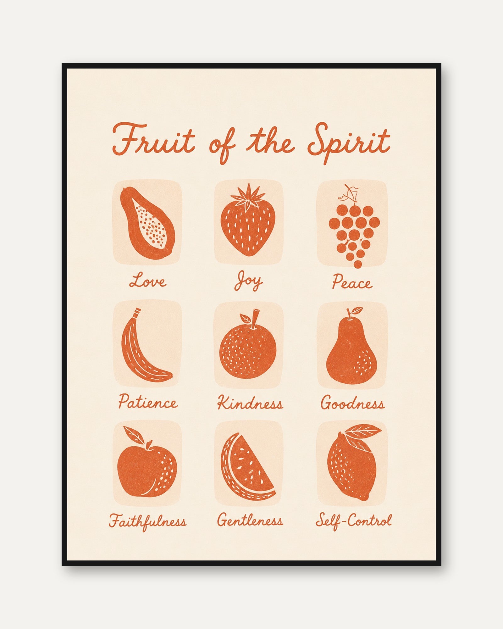 Fruit of the Spirit Wall Art - framed