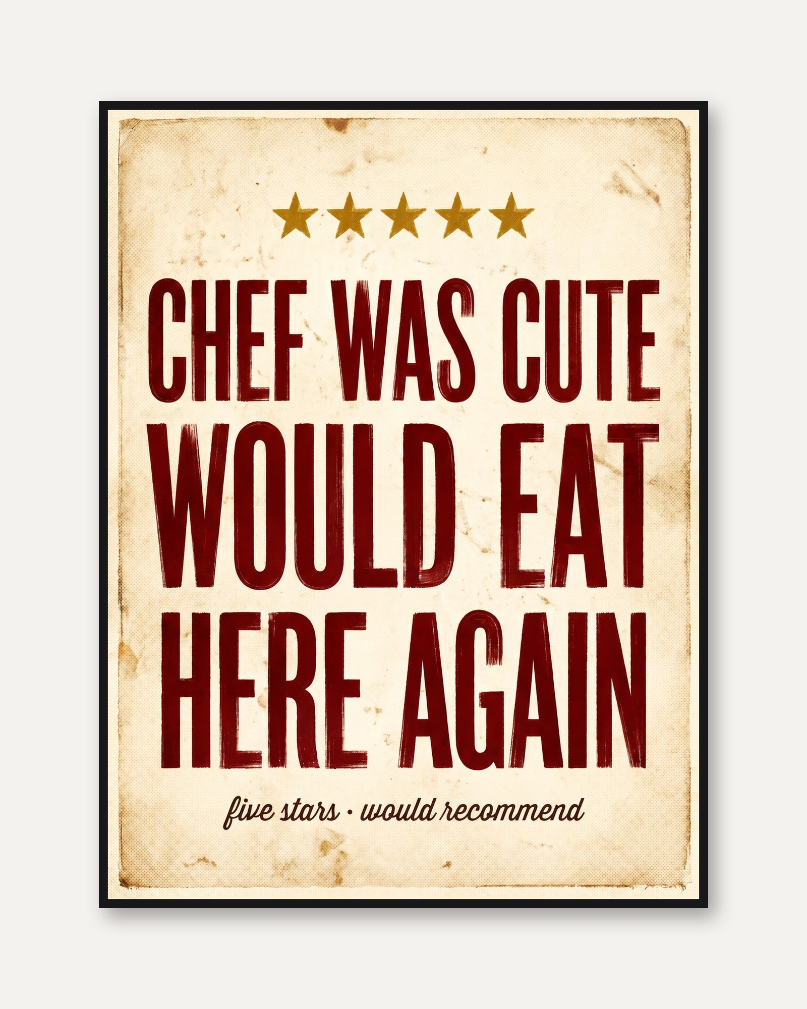 Food Lover Gift - framed