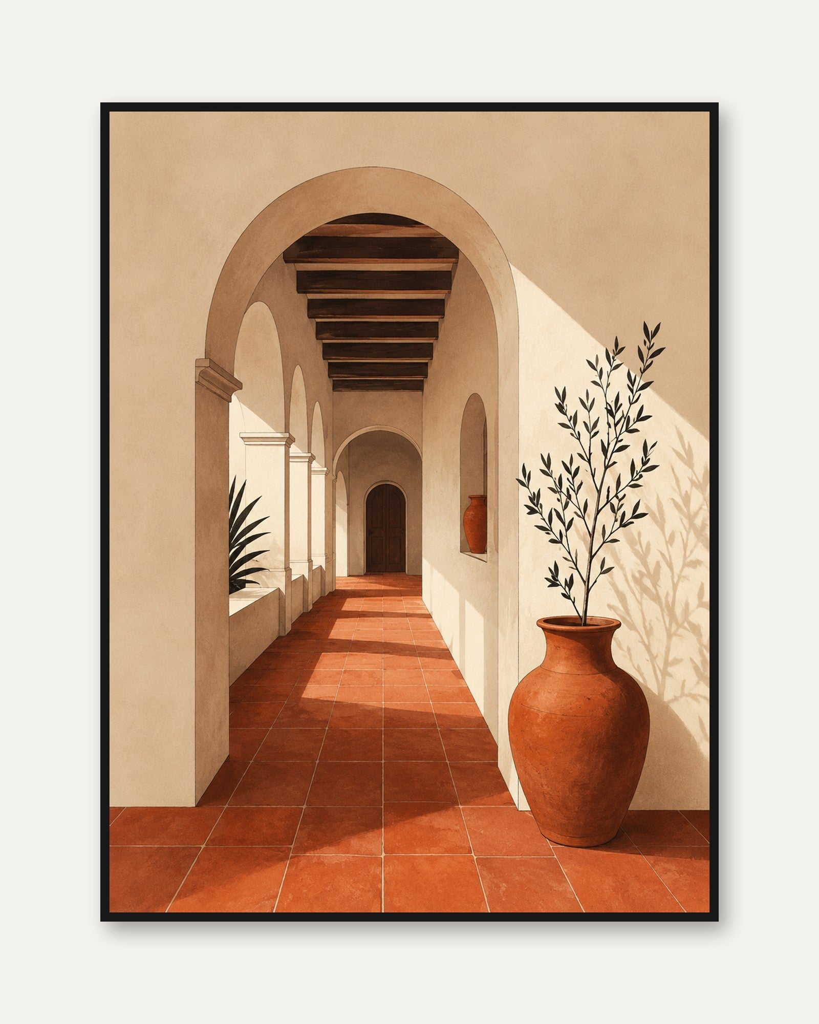 Mediterranean Archway Print - framed
