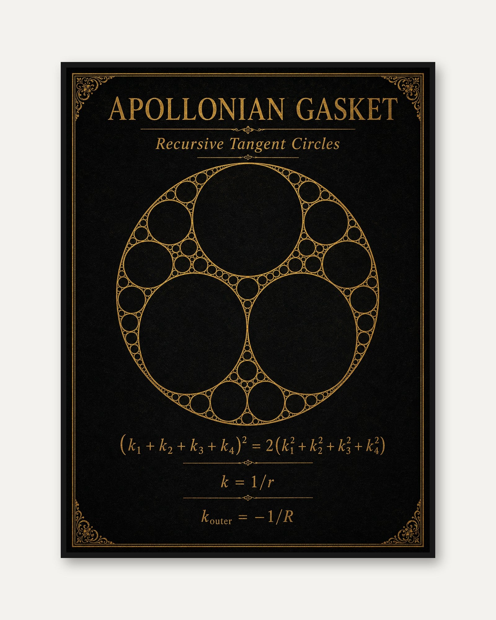 Apollonian Gasket Print - framed