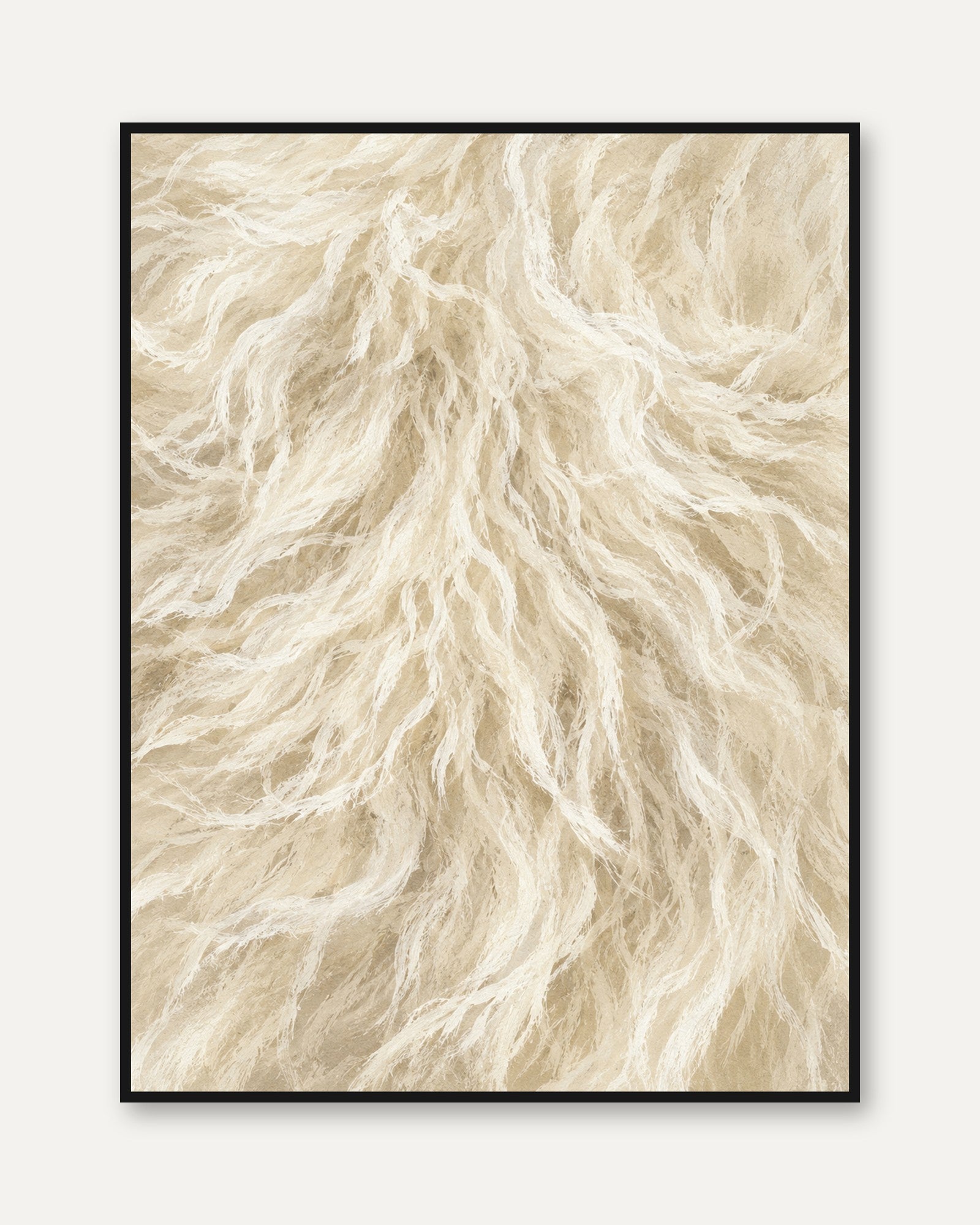 Fur Texture Wall Art - framed