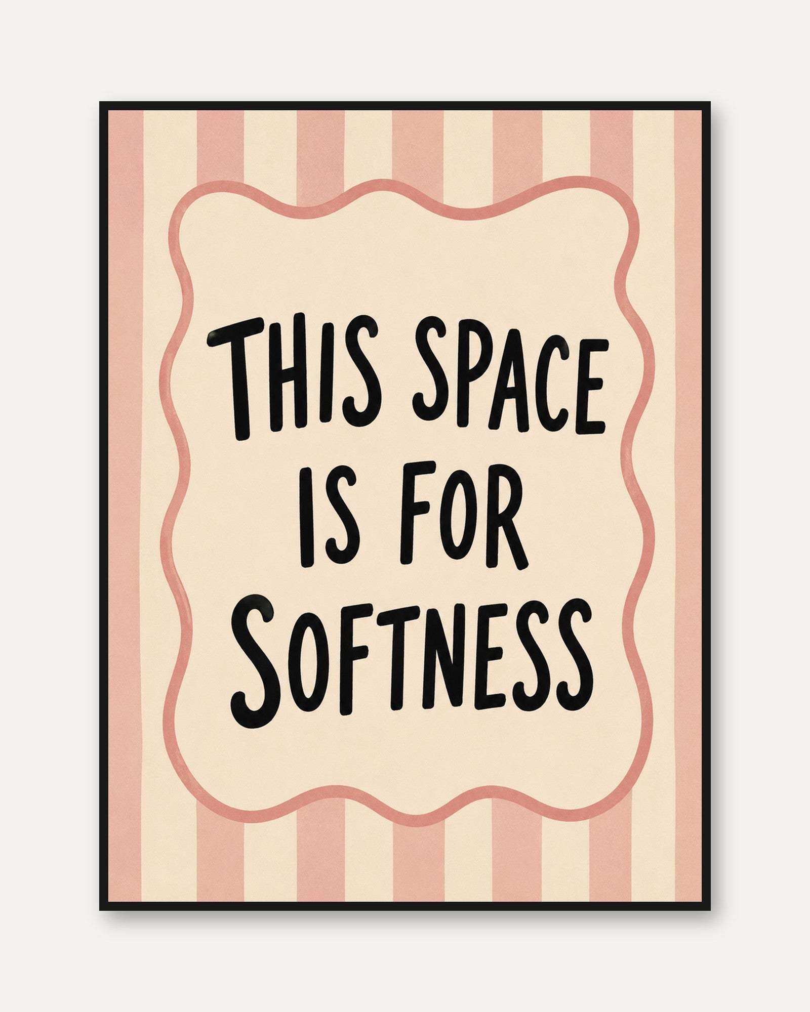 Softness Quote Wall Art - framed