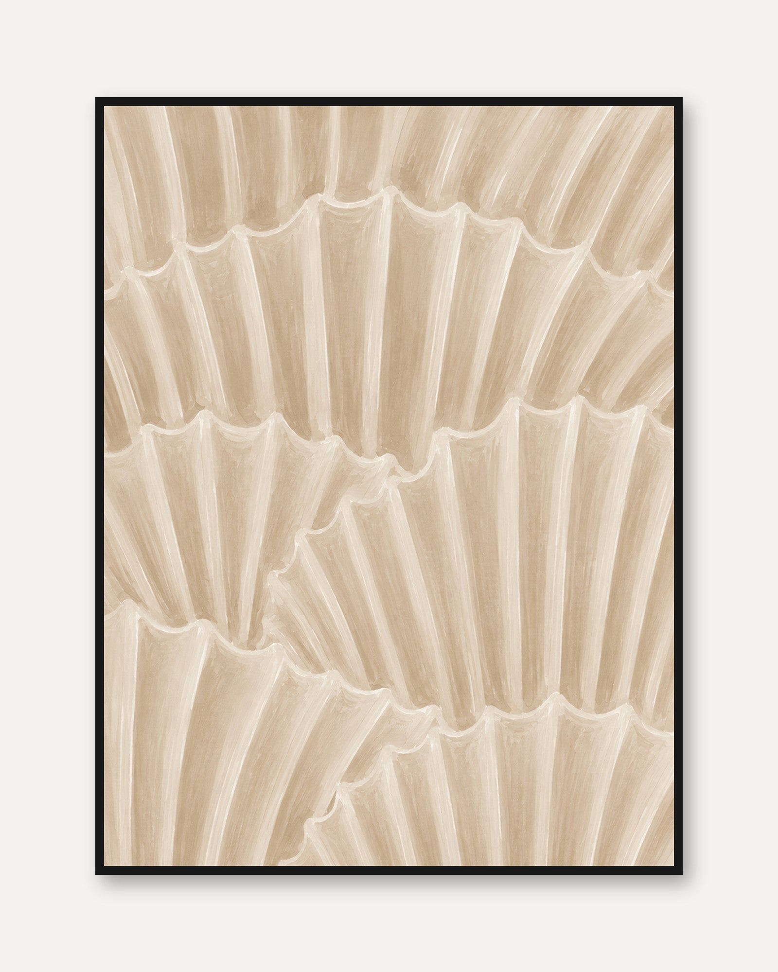 Neutral Abstract Wall Art - framed