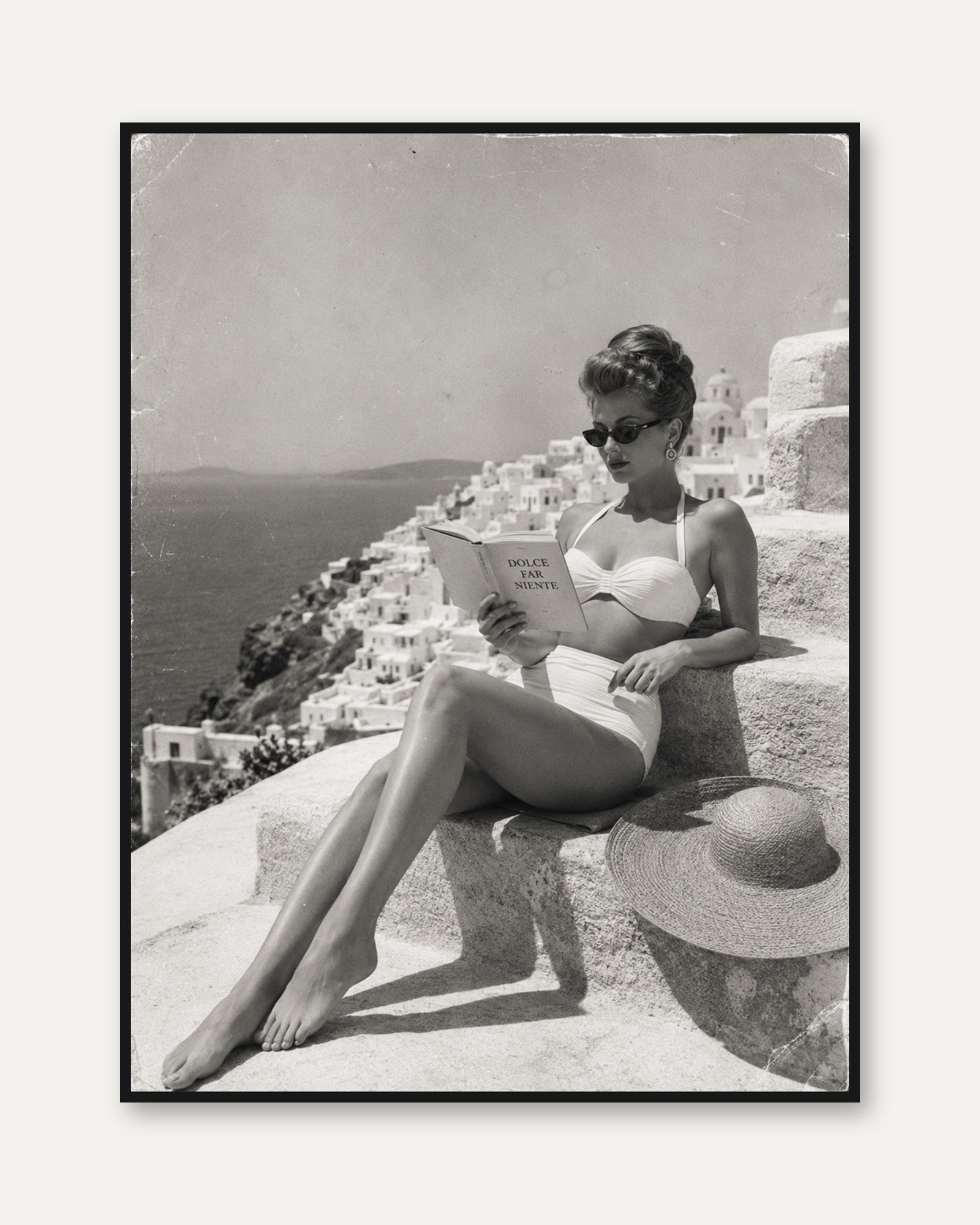 Greek Island Wall Art - framed