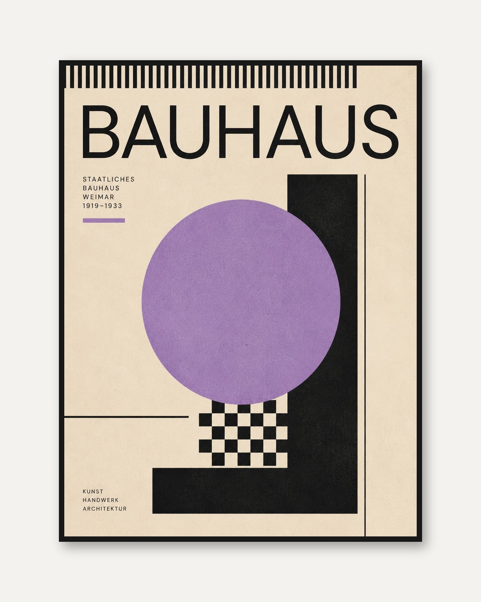 Bauhaus Poster Print - framed