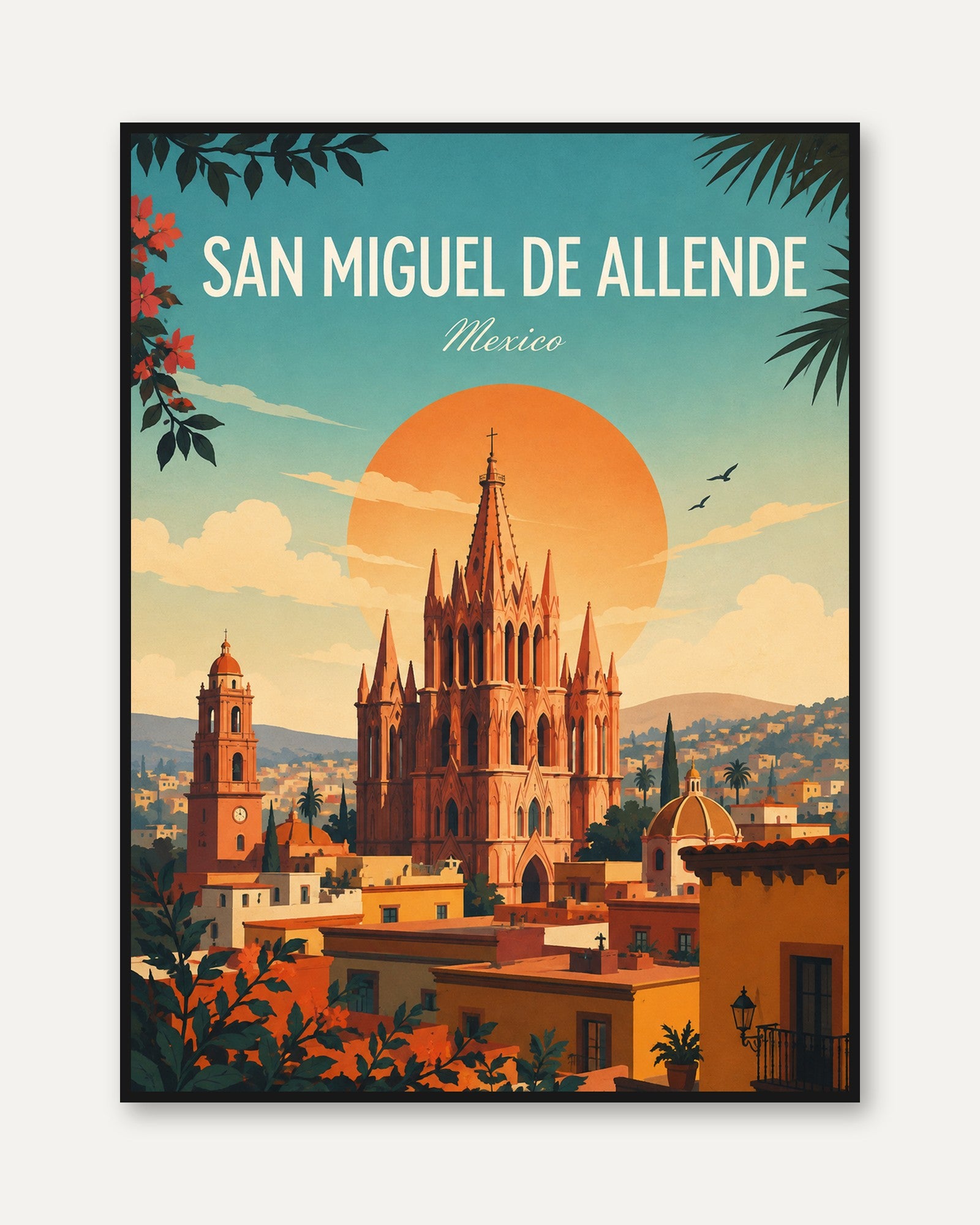 San Miguel de Allende Poster - framed