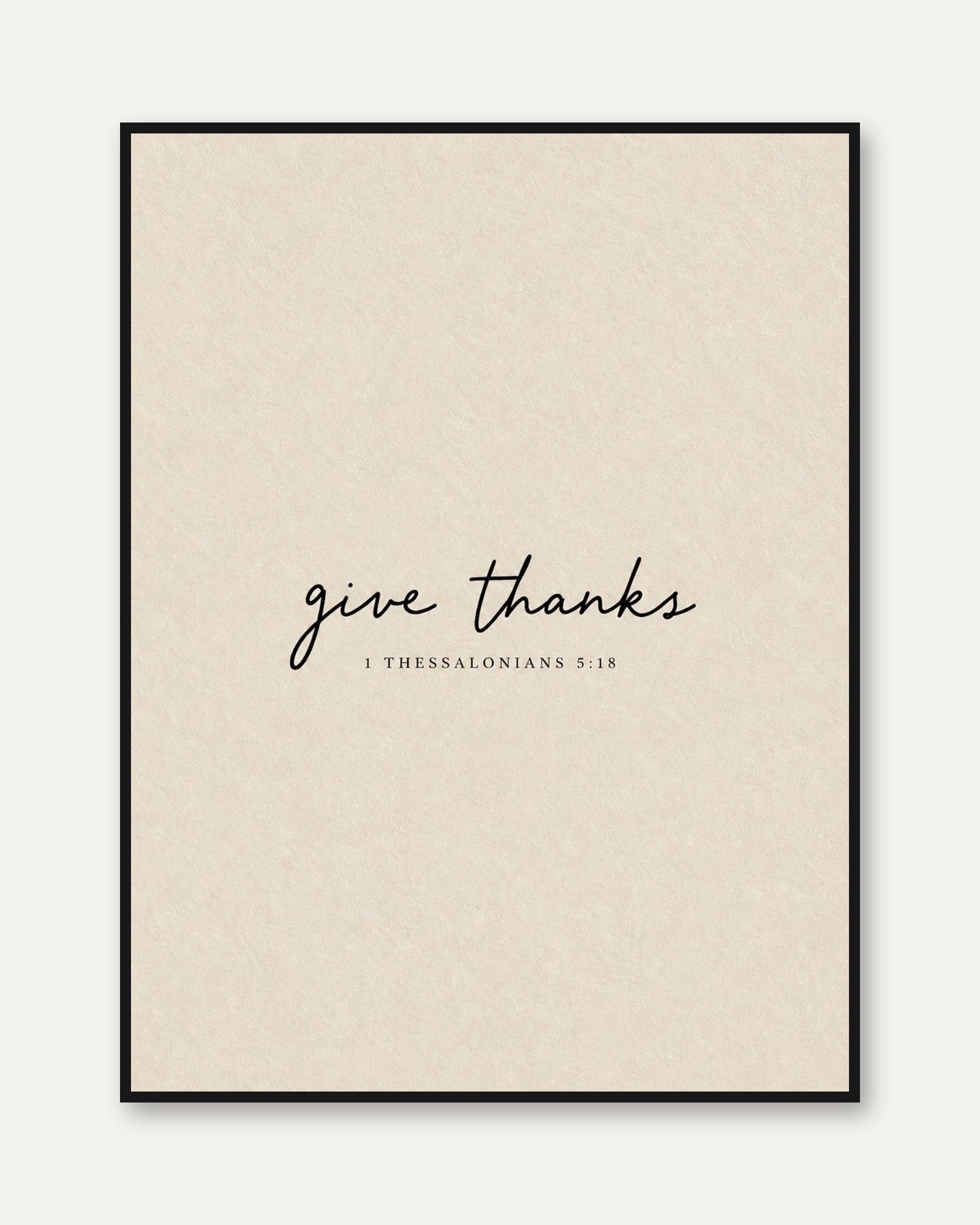 Scripture Wall Art: Give Thanks Verse - framed