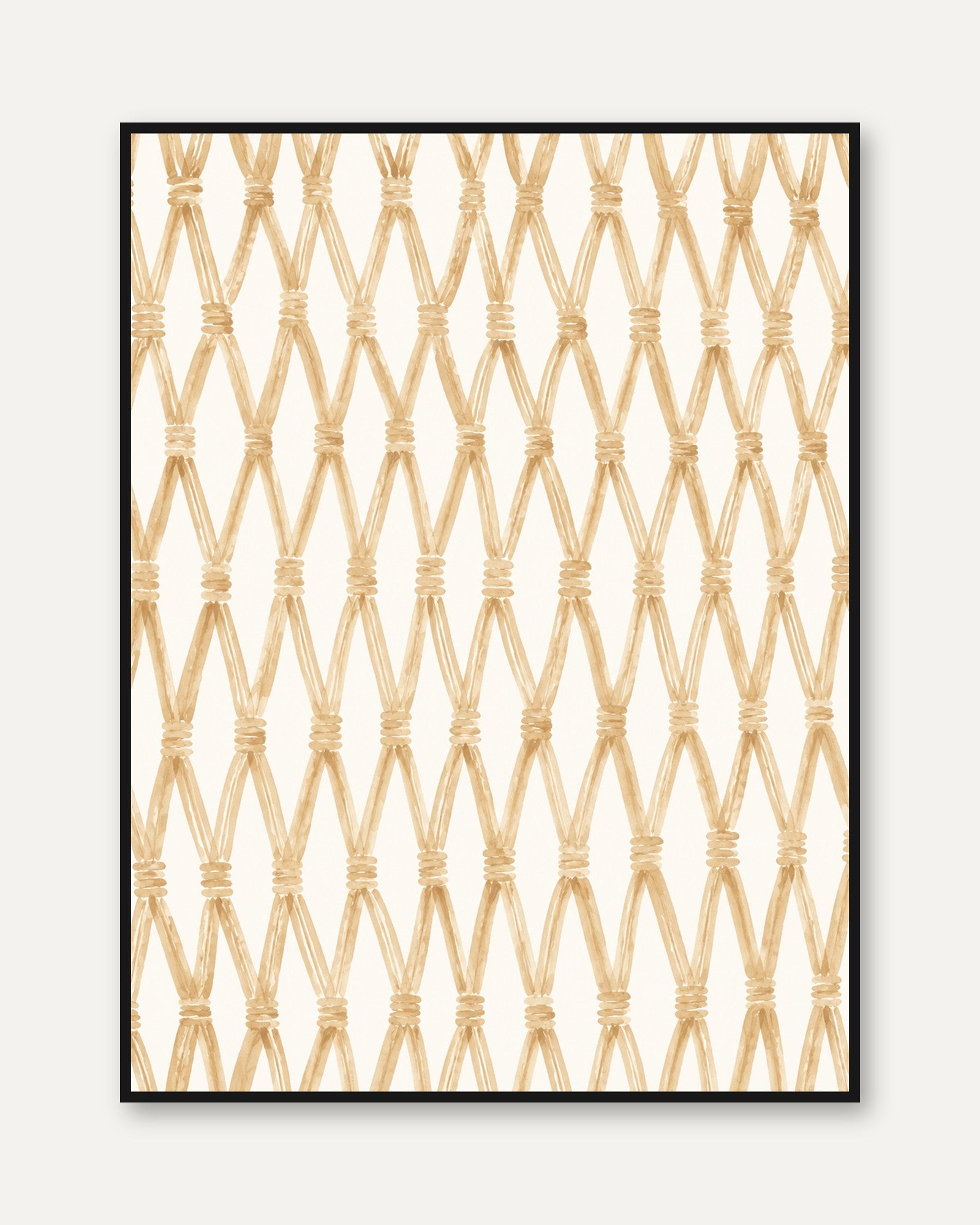 Macrame Wall Art – Boho Wall Decor - framed