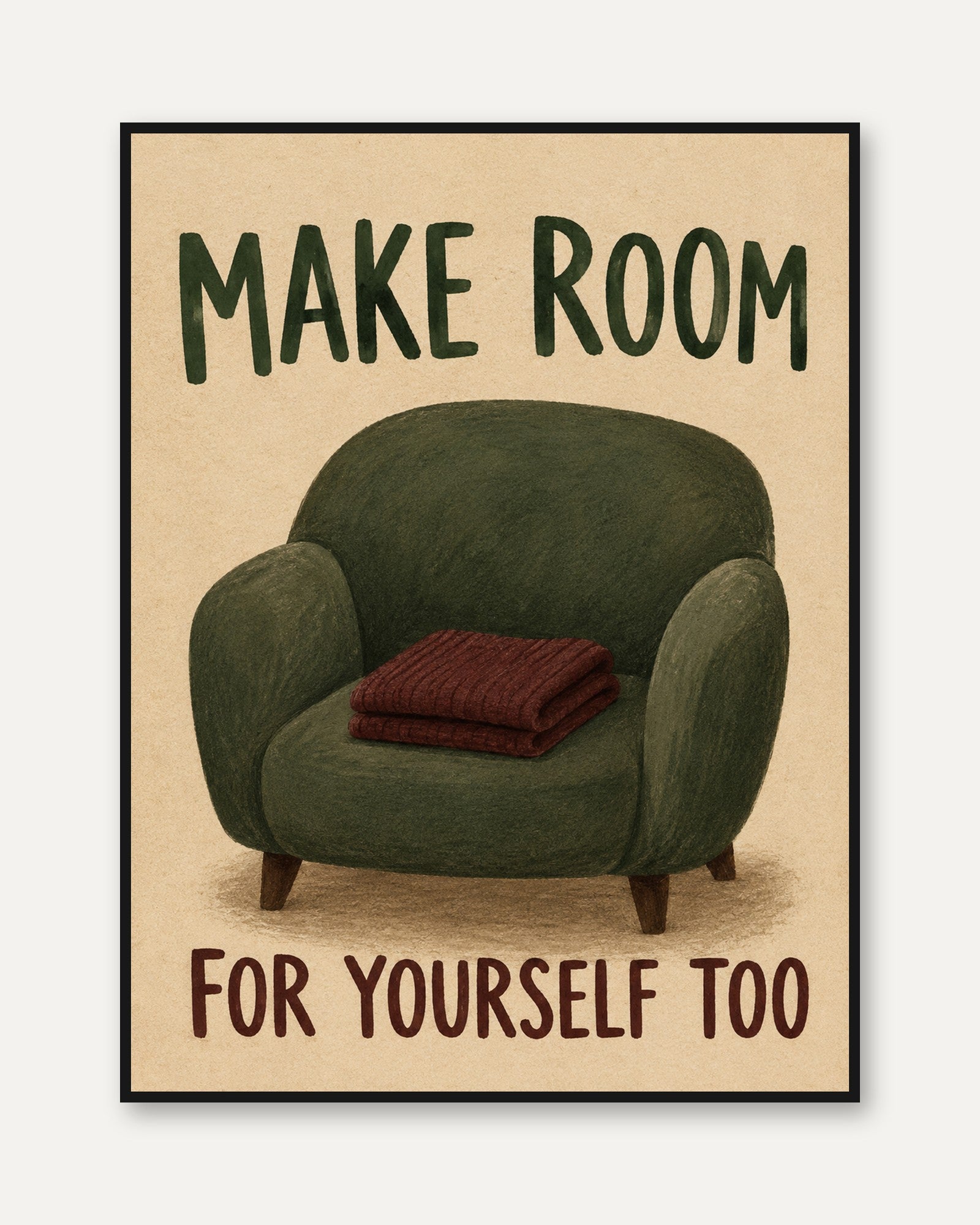 Self Care Wall Art - framed