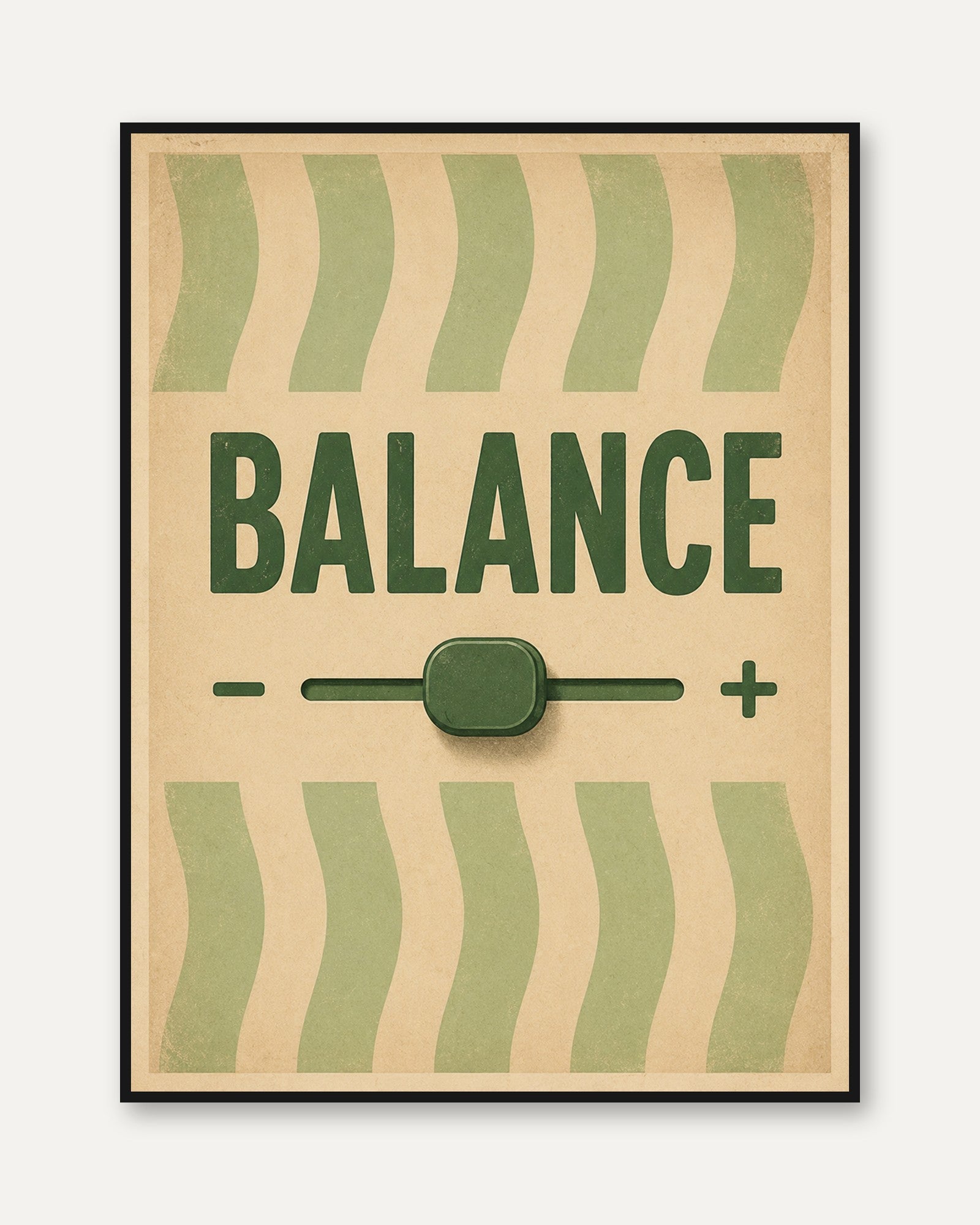 Balance Wall Art – Motivational Print - framed