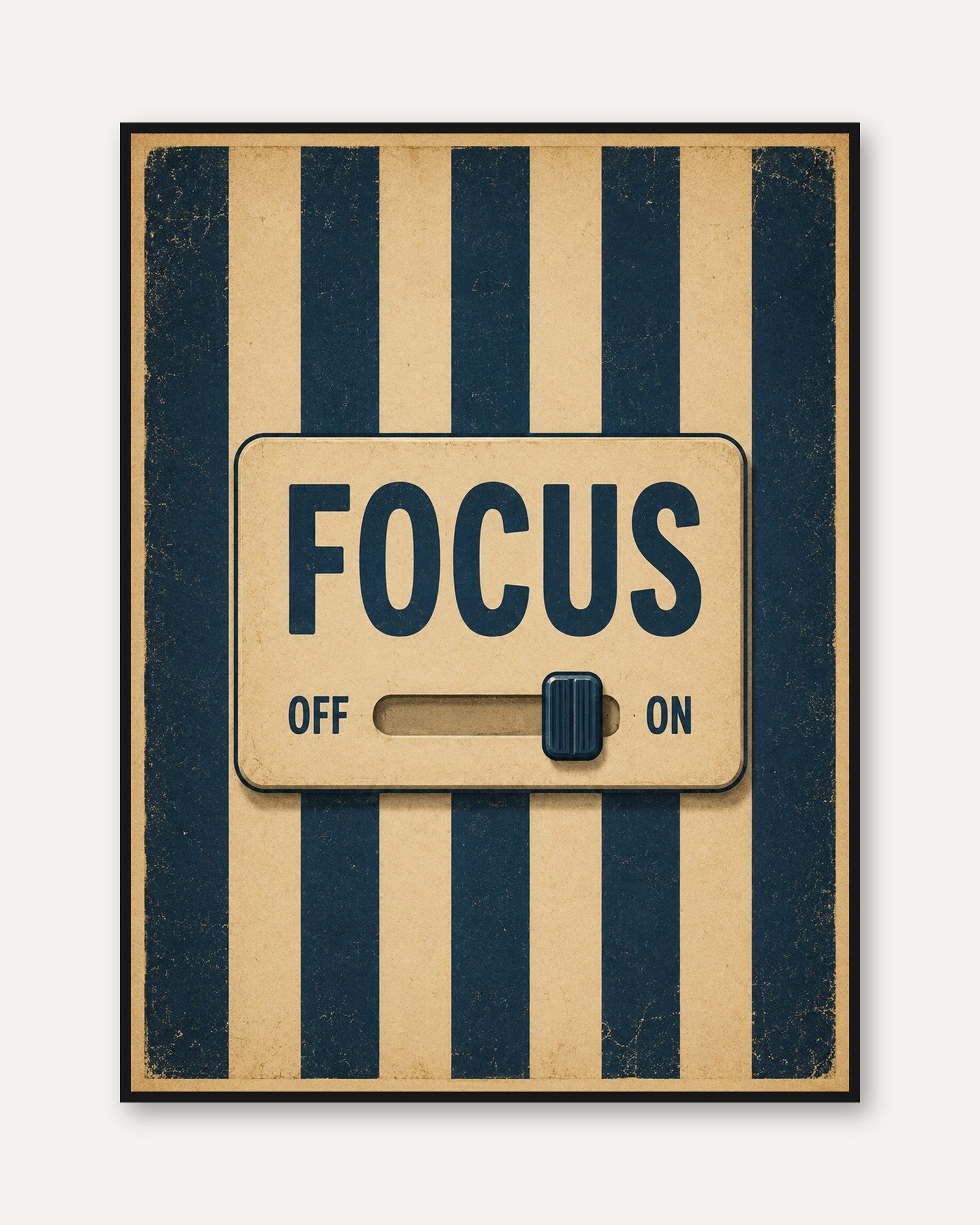 Focus Wall Art – Motivational Office Print - framed