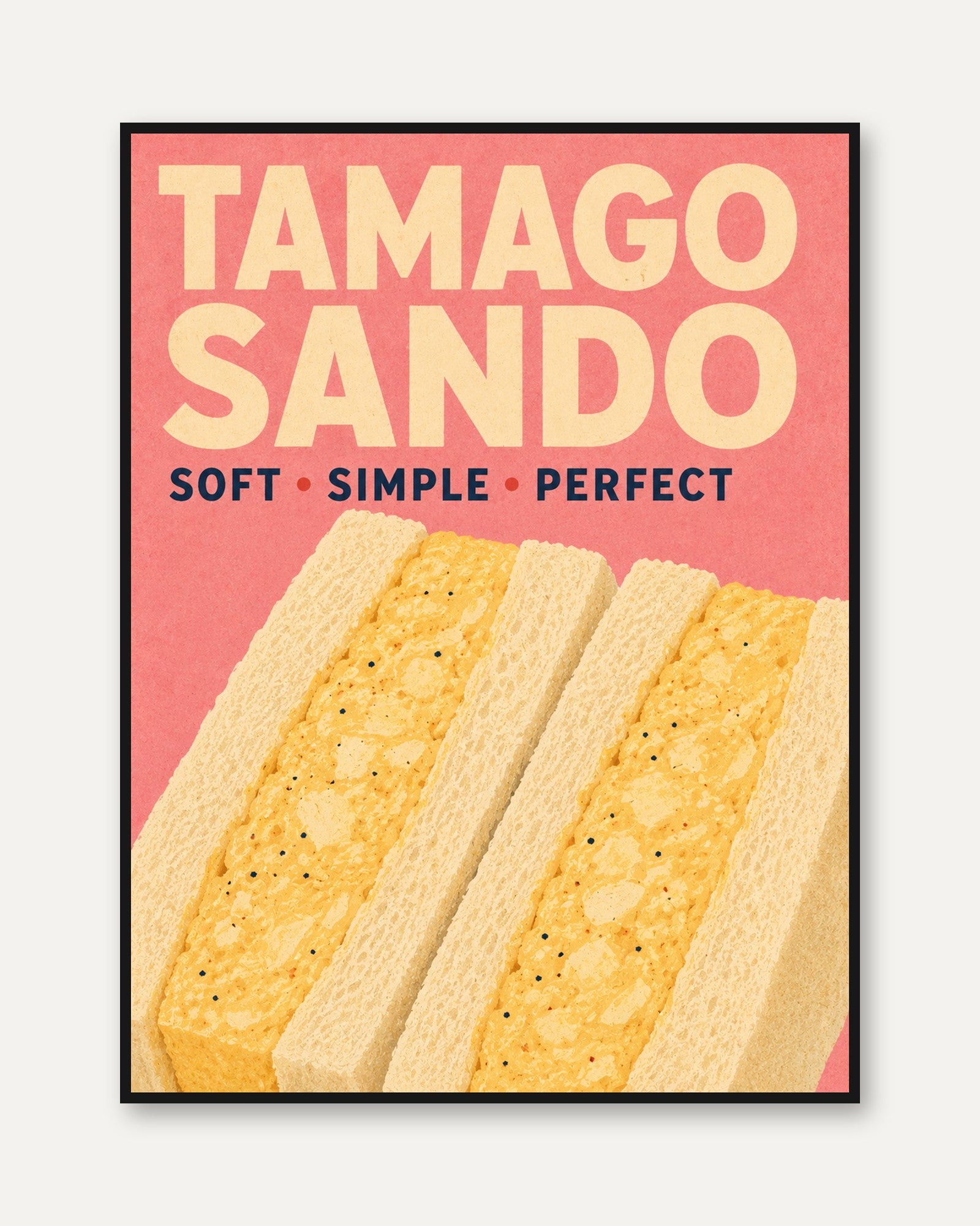 Japanese Sandwich Poster - framed