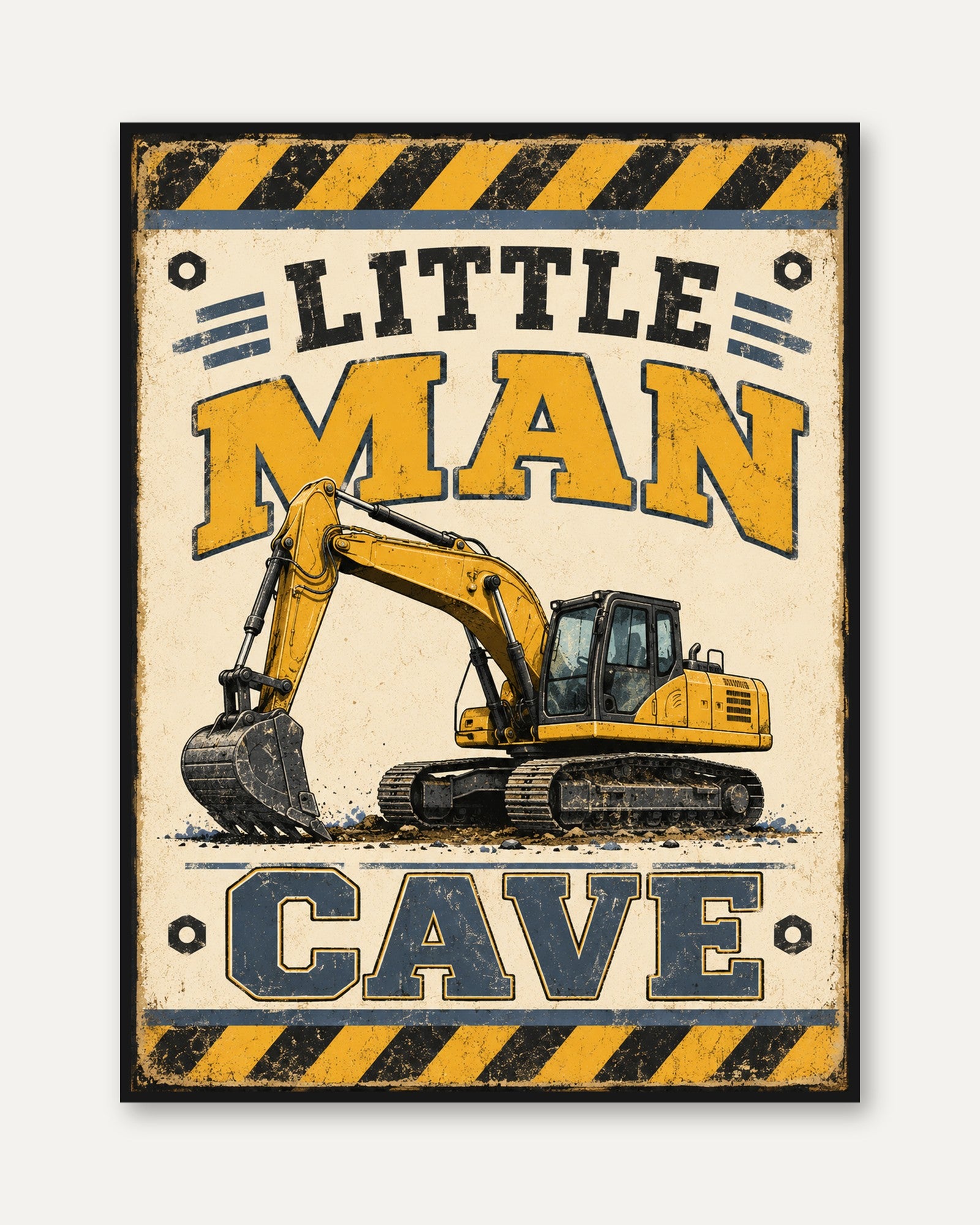 Construction Truck Wall Art - framed