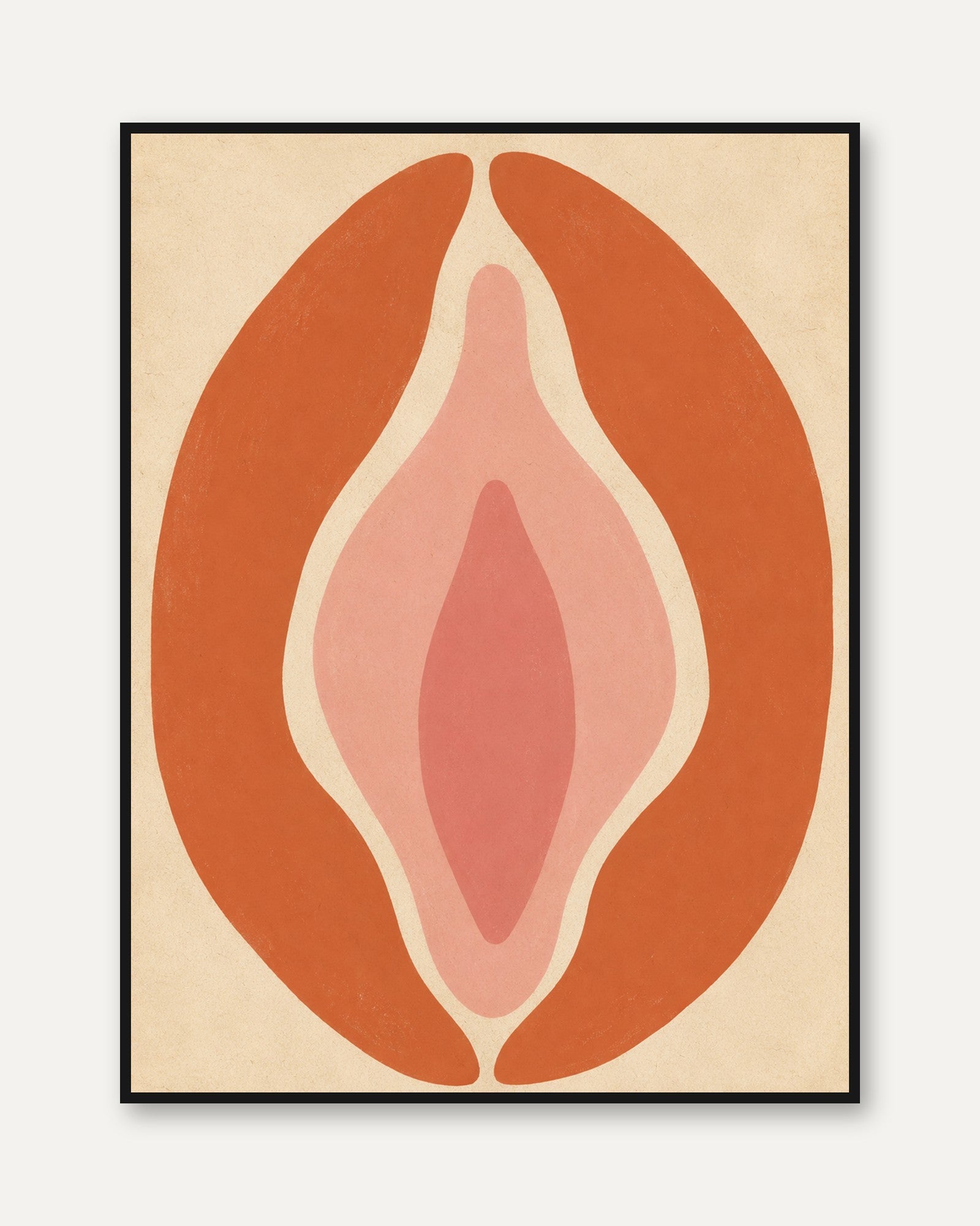 Minimalist Abstract Print - framed