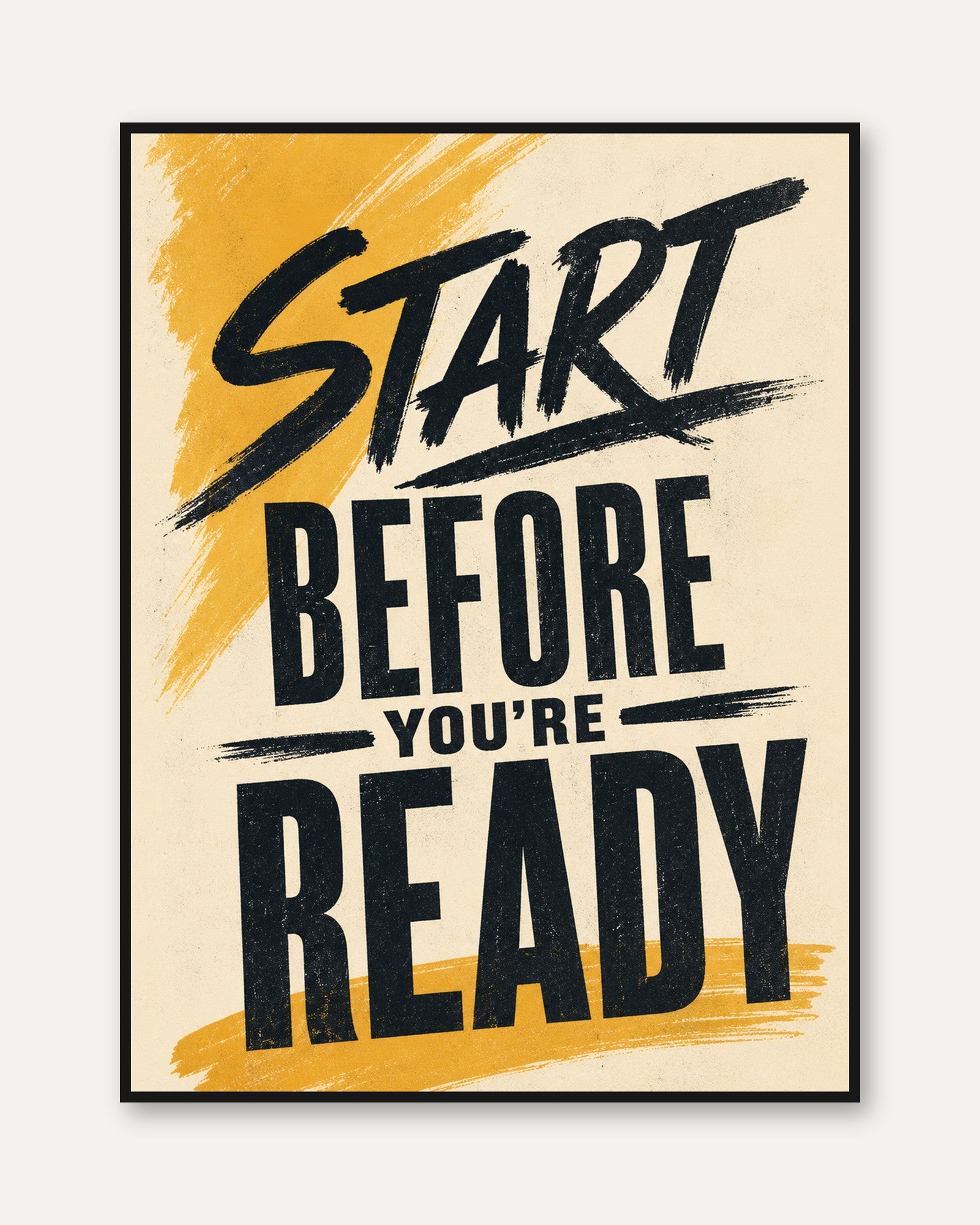 Motivational Quote Print - framed