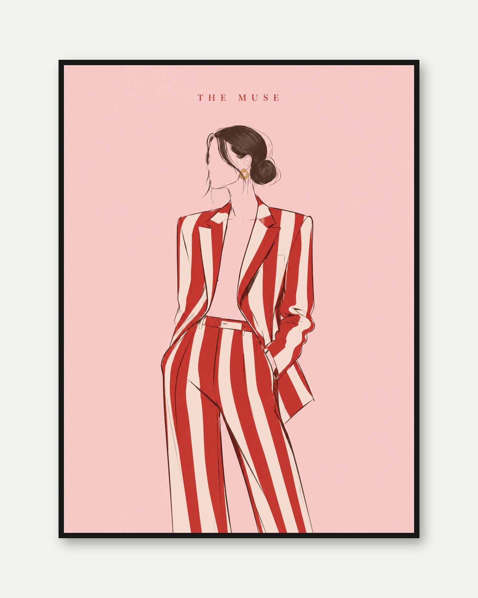 Fashion Illustration Print – Fashion Wall Art - framed