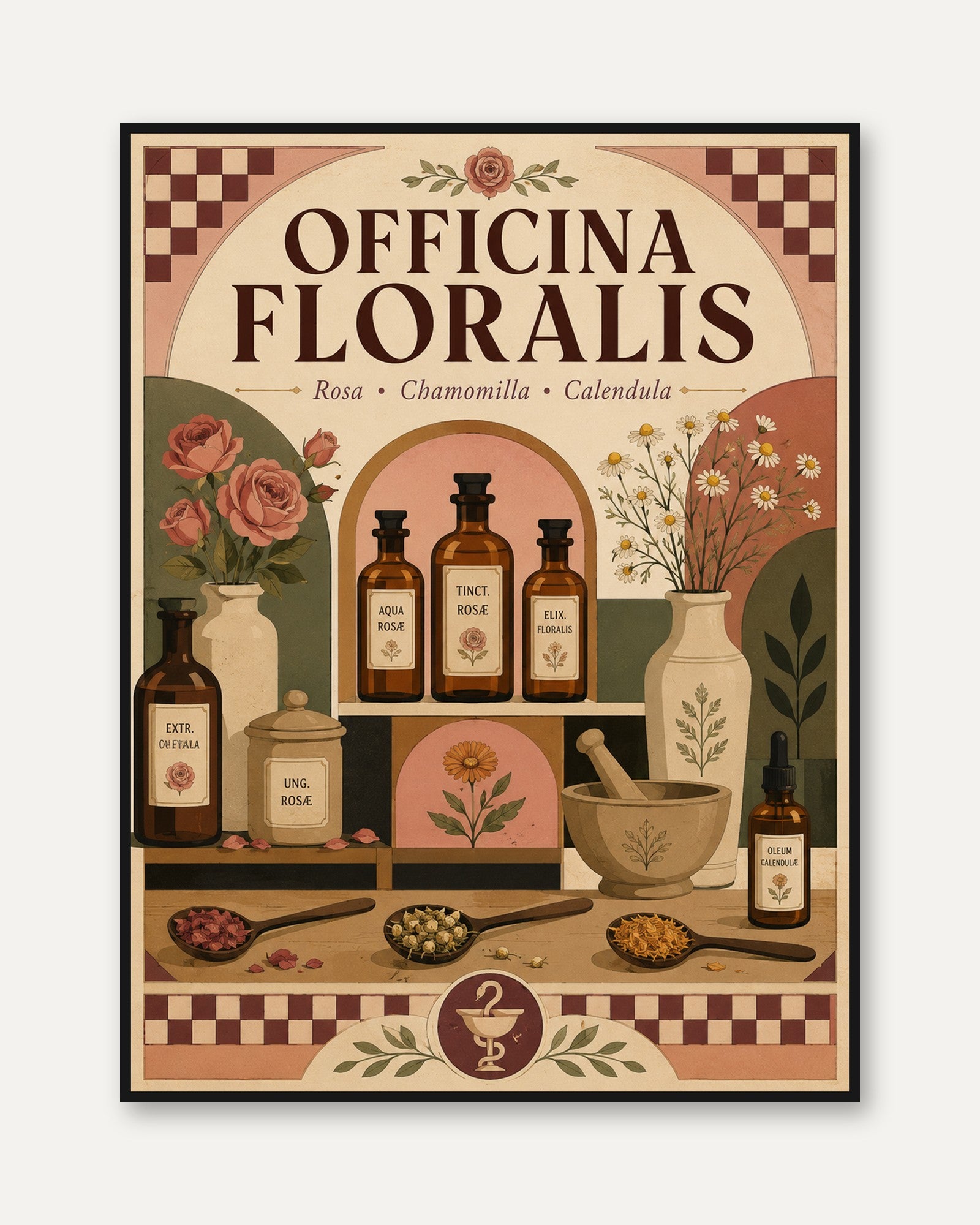 Herbal Apothecary Print - framed