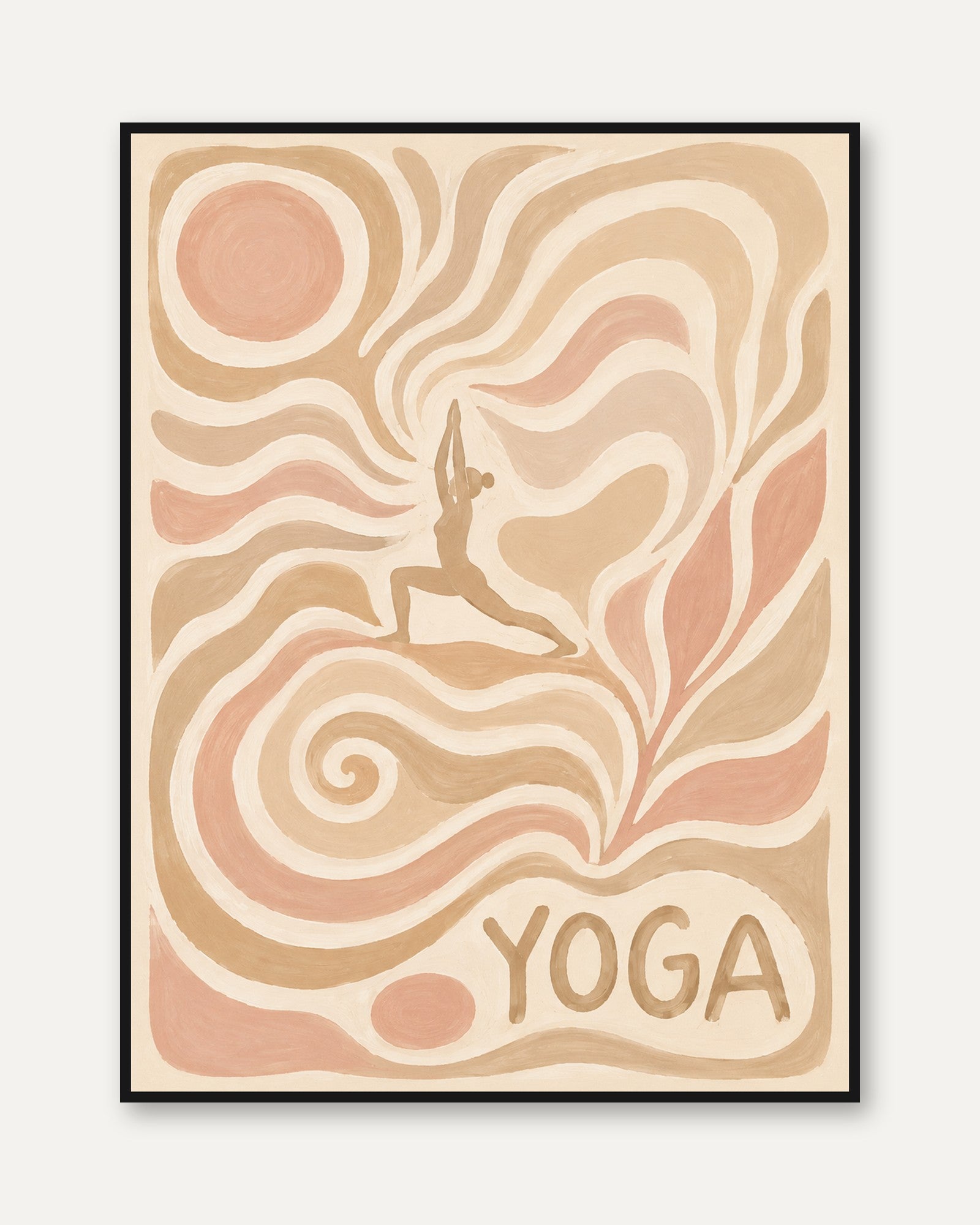 Yoga Wall Art – Meditation Room Decor - framed