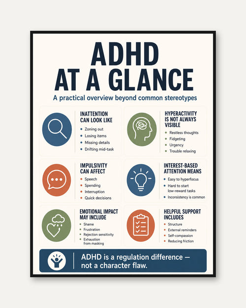 ADHD Awareness Print - framed