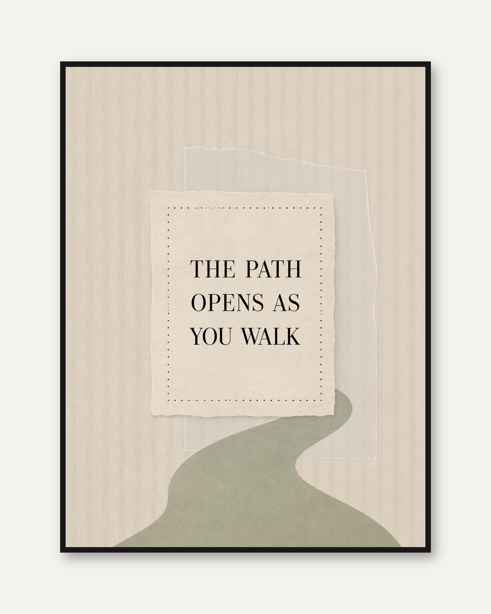 Motivational Quote Print - framed
