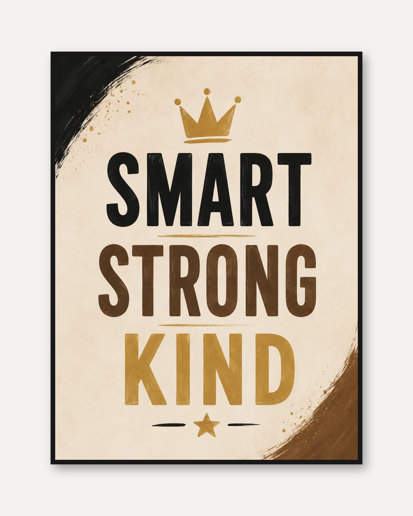 Kids Room Wall Art – Motivational Poster - framed
