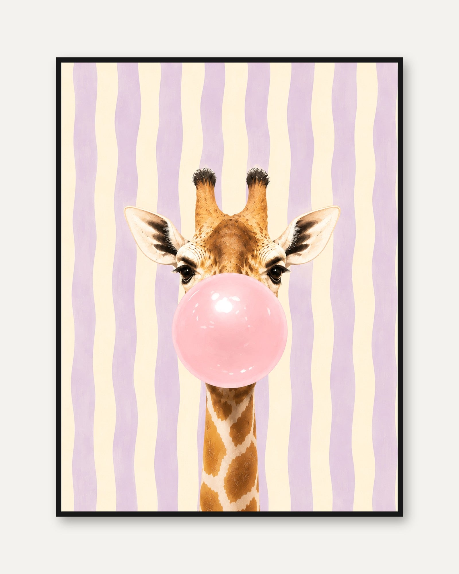 Giraffe Nursery Wall Art - framed