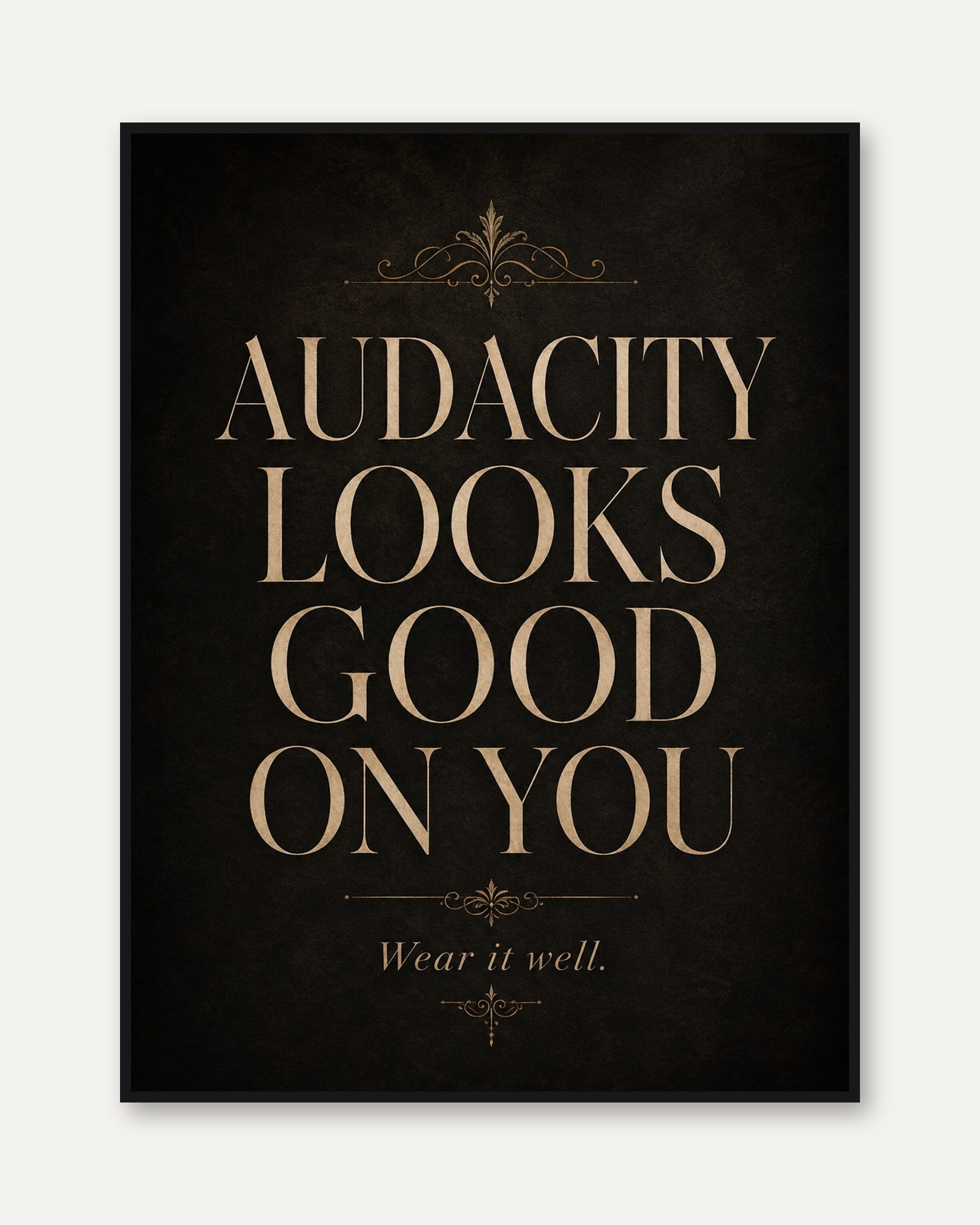 Fashion Quote Wall Art - framed