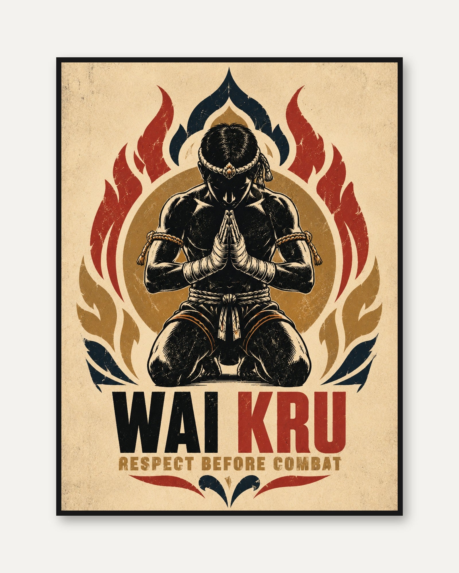 Martial Arts Wall Art – Respect Print - framed