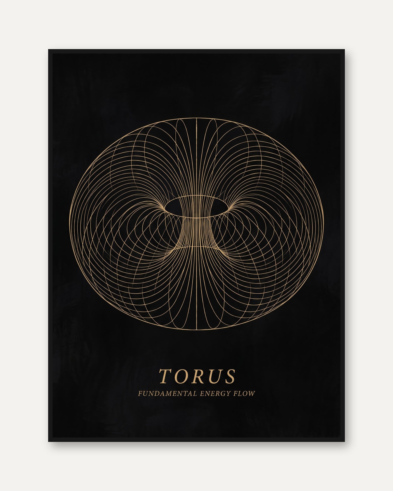 Torus Energy Flow Print - framed