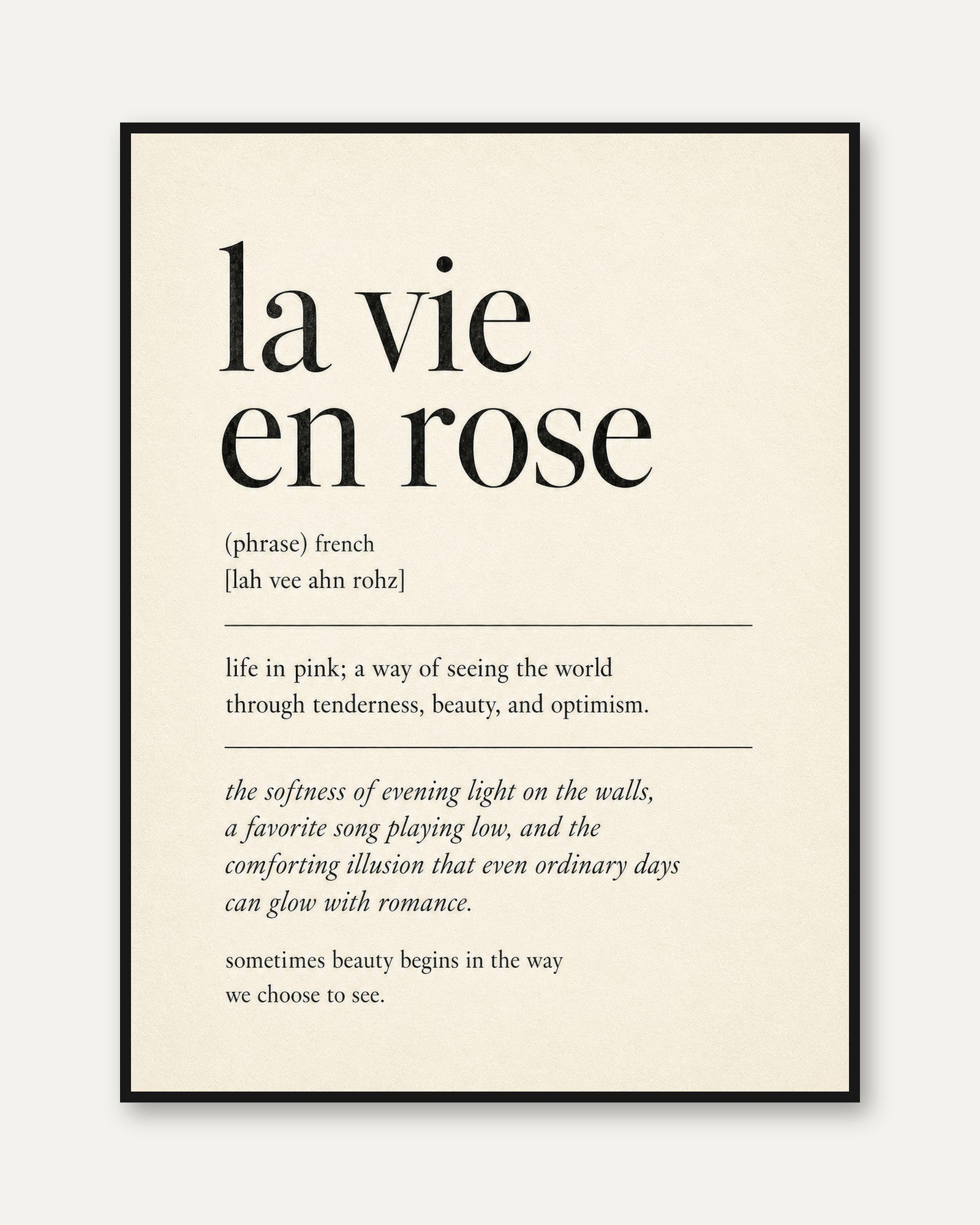 French Wall Art - framed