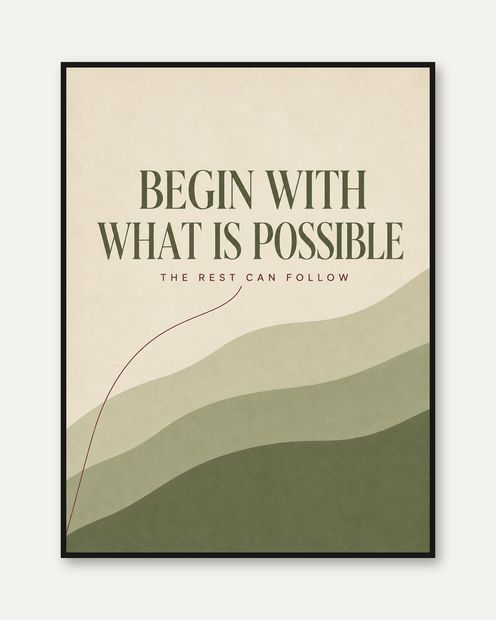 Motivational Wall Art - framed